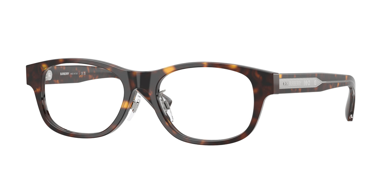 Burberry BE2449D Rectangle Eyeglasses 4205-Dark Havana 53-145-17 - Color Map Brown