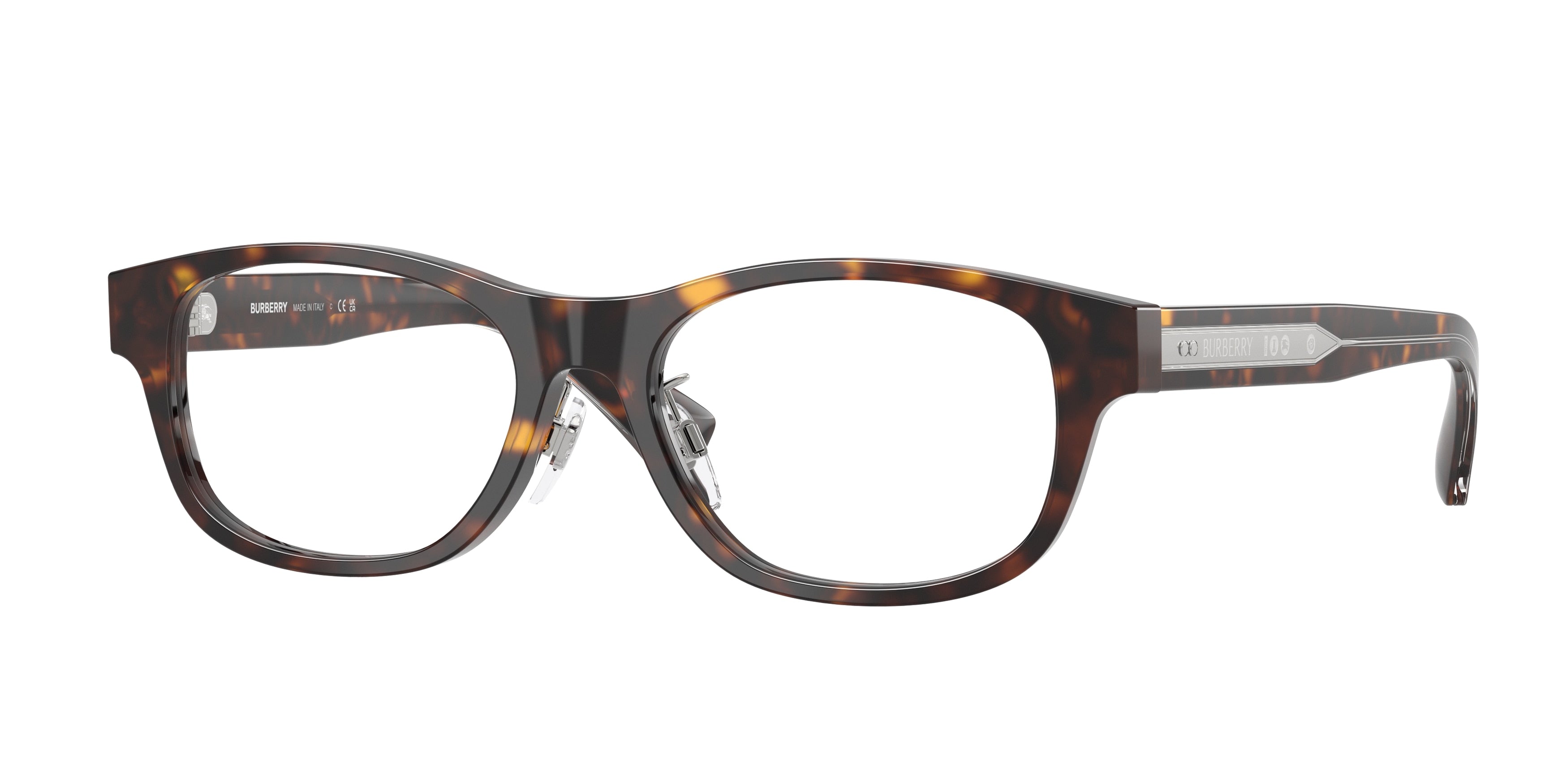 Burberry BE2449D Rectangle Eyeglasses  4205-Dark Havana 53-145-17 - Color Map Brown