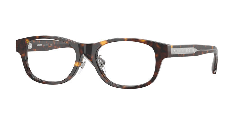 Burberry BE2449D Rectangle Eyeglasses 4205-Dark Havana 53-145-17 - Color Map Brown
