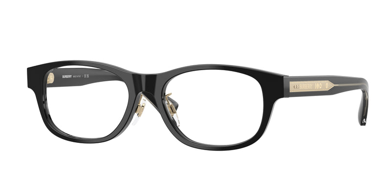 Burberry BE2449D Rectangle Eyeglasses 4206-Black 53-145-17 - Color Map Black