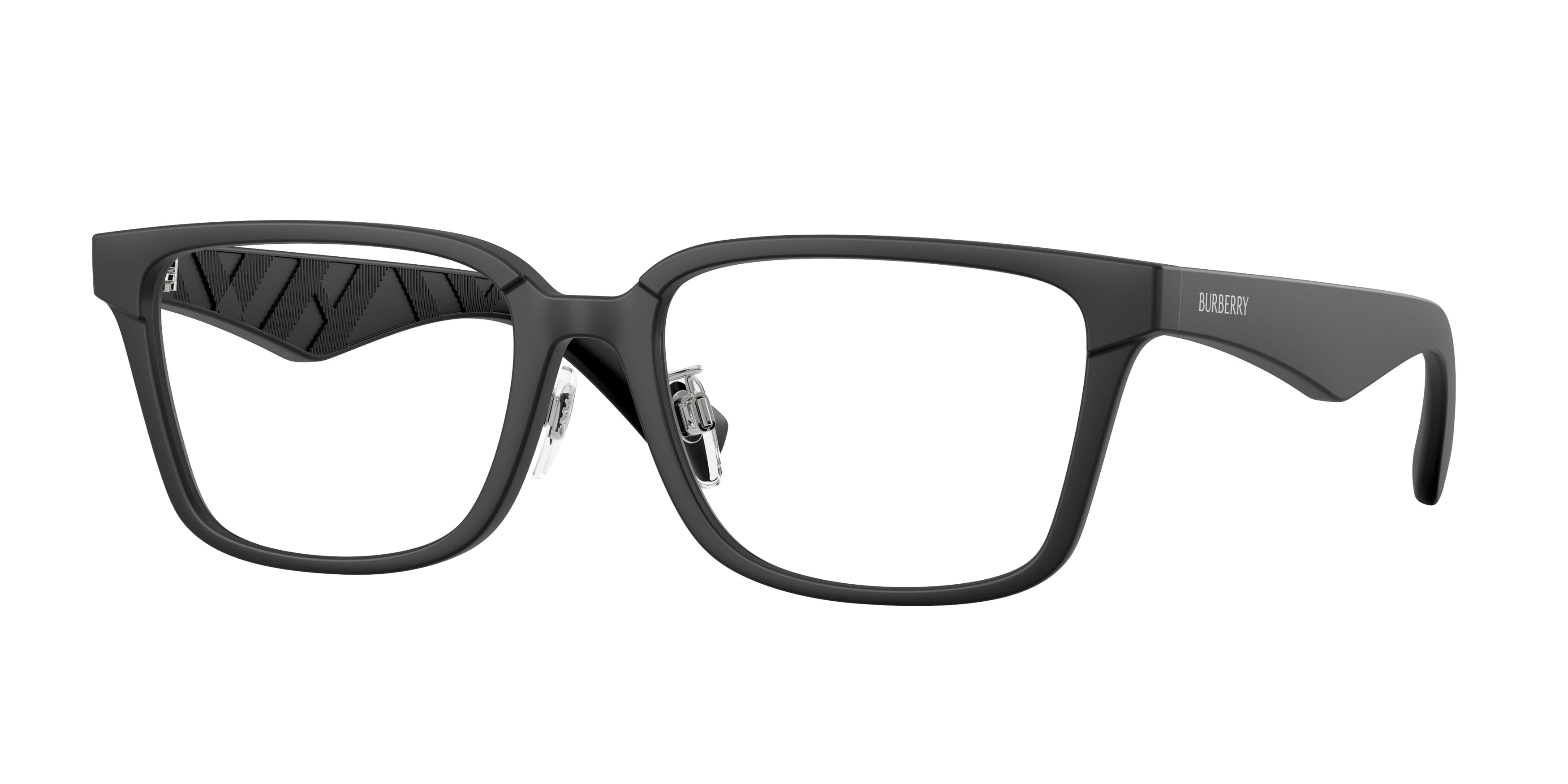 Burberry BE2450D Square Eyeglasses  3464-Matte Black 56-145-18 - Color Map Black