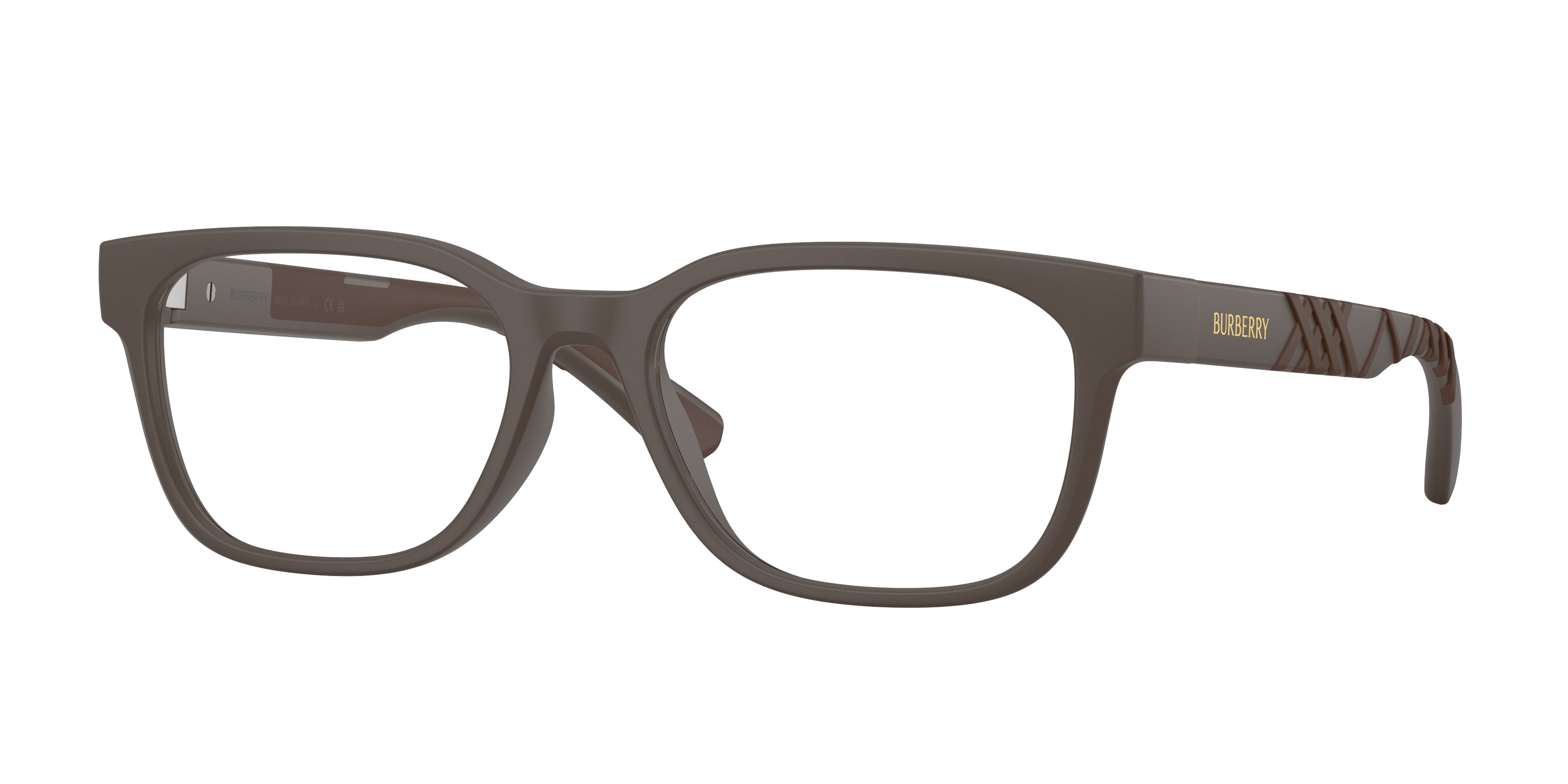 Burberry BE2460D Rectangle Eyeglasses 4234-Matte Brown 55-145-18 - Color Map Brown