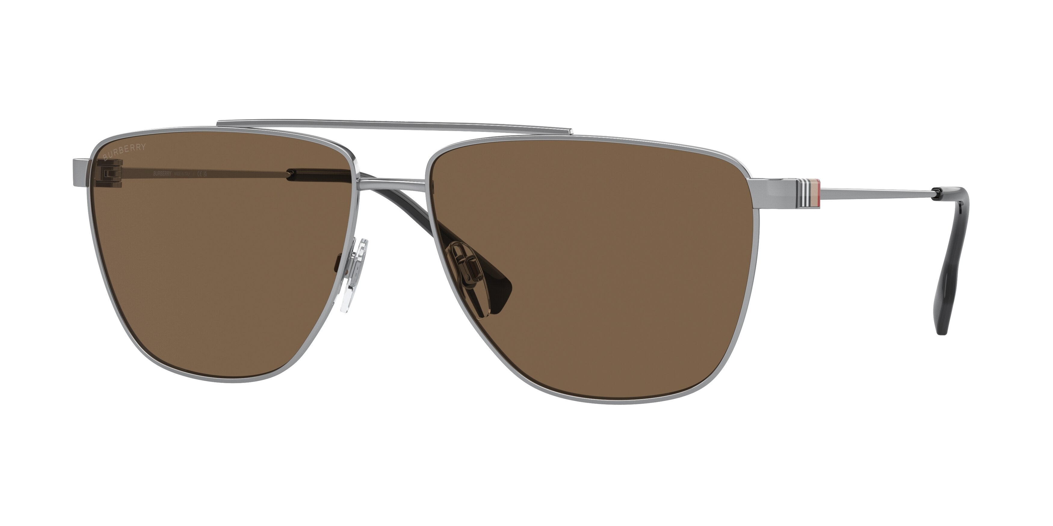 Burberry BLAINE BE3141 Pilot Eyeglasses  100573-Silver 61-145-15 - Color Map Silver