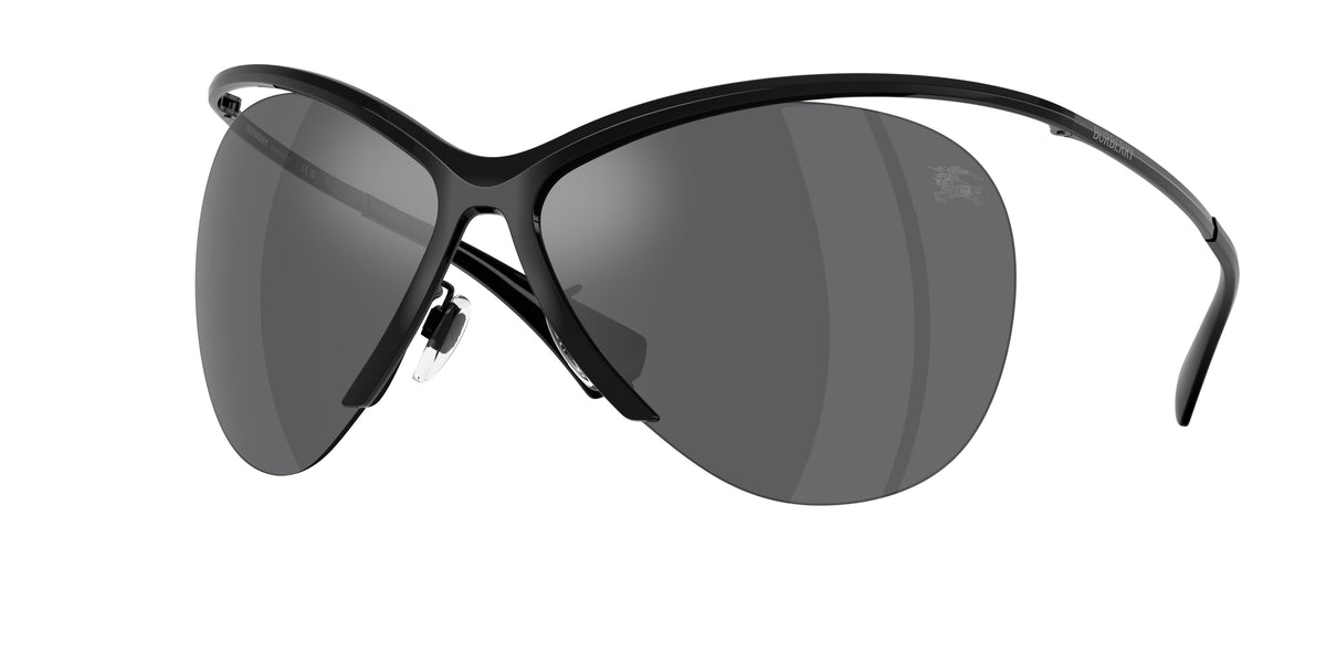 Burberry BE3168 Cat Eye Sunglasses 10016G-Black 0-125-137 - Color Map Black