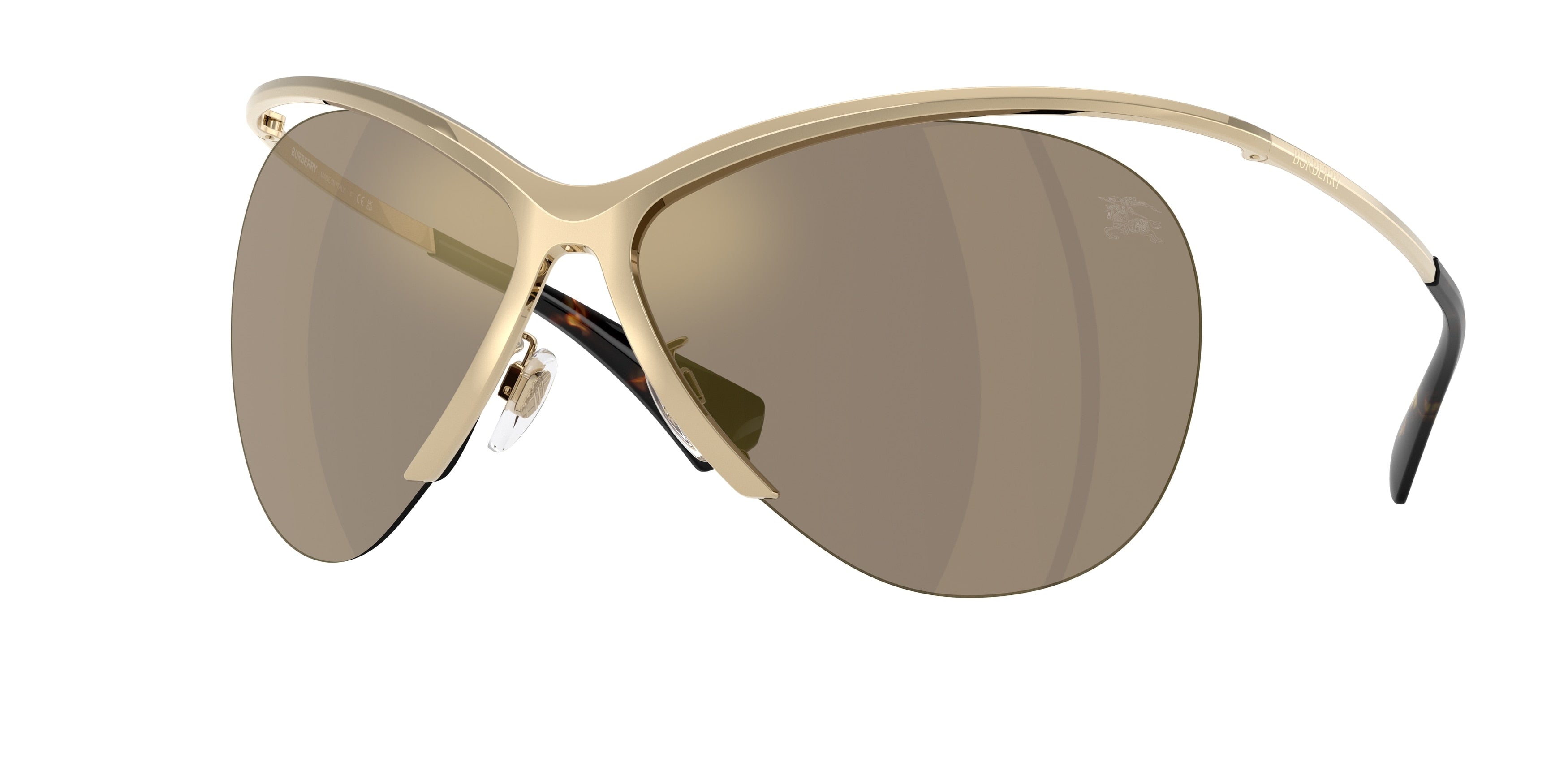 Burberry BE3168 Cat Eye Sunglasses  11095A-Light Gold 0-125-137 - Color Map Gold