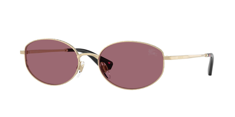 Burberry BE3169 Oval Sunglasses 11091A-Light Gold 55-140-18 - Color Map Gold