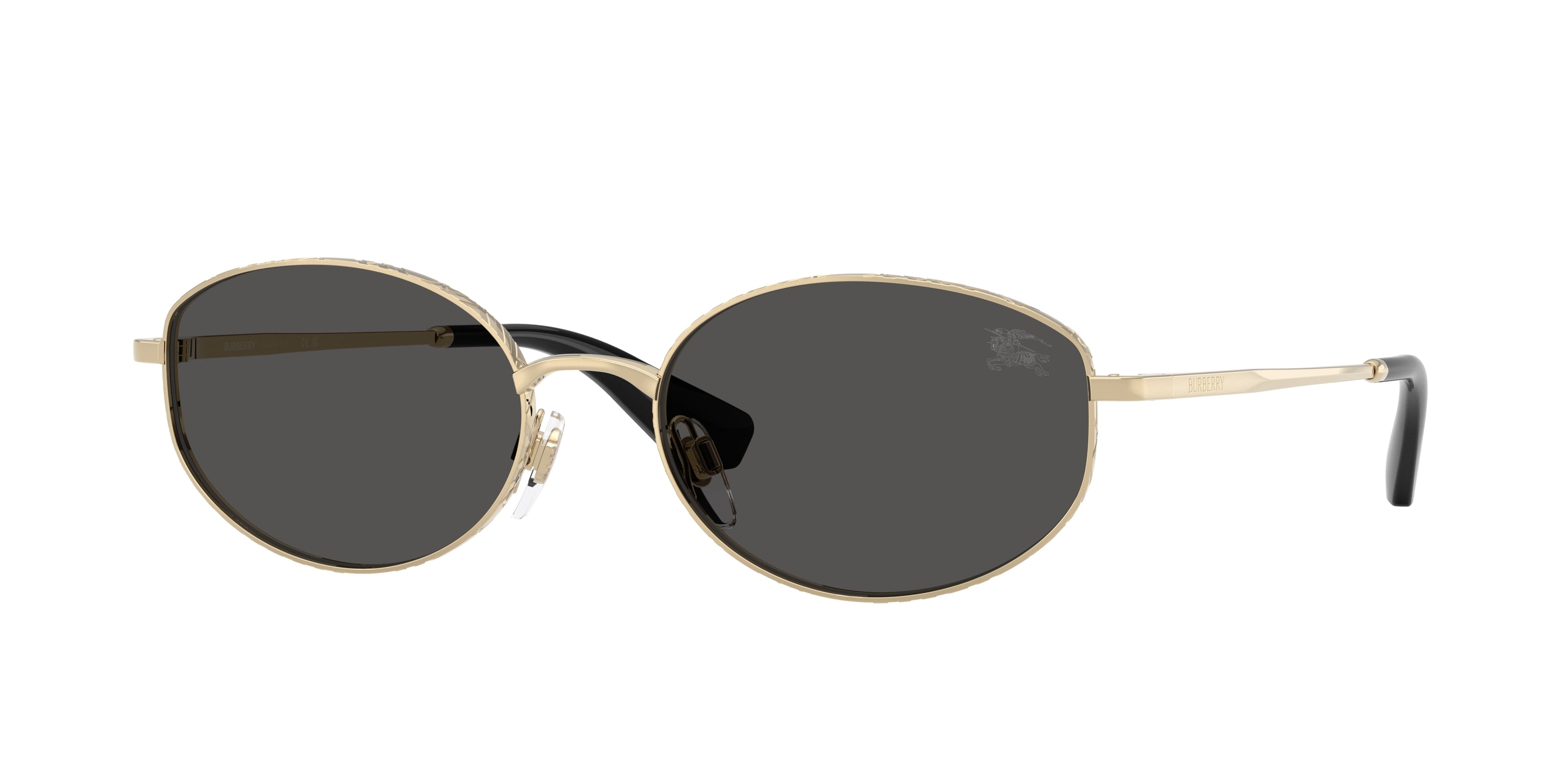Burberry BE3169 Oval Sunglasses 110987-Light Gold 55-140-18 - Color Map Gold