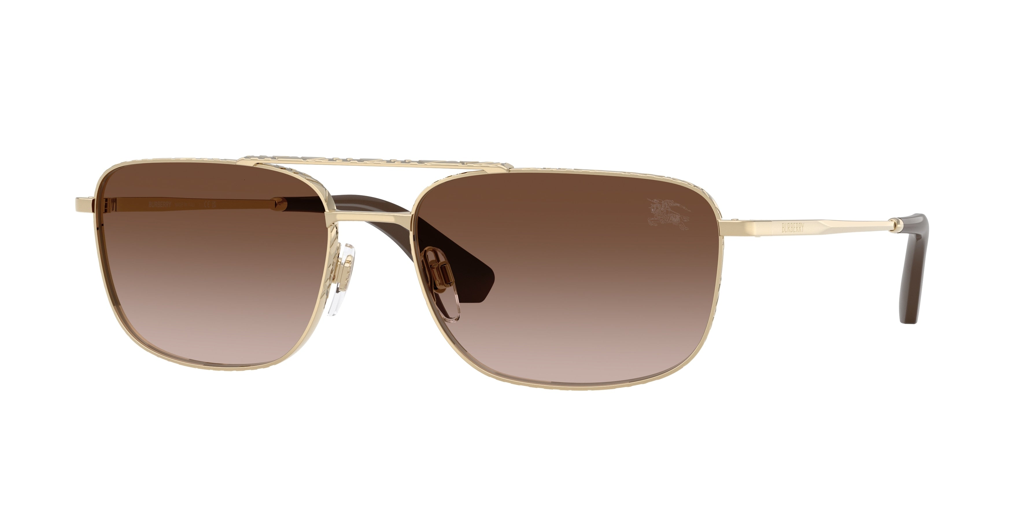Burberry BE3170 Pilot Sunglasses 110913-Light Gold 59-145-17 - Color Map Gold