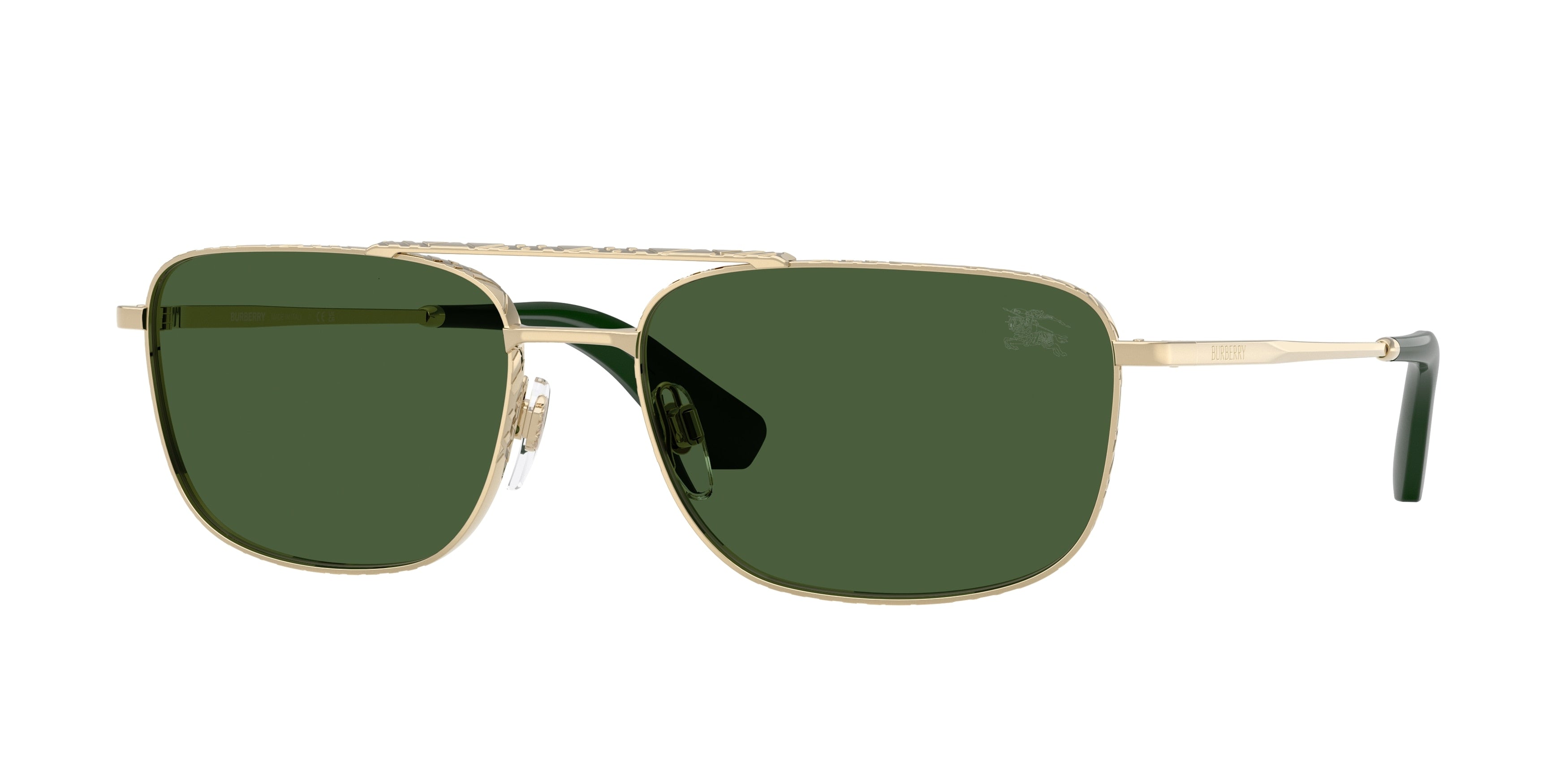 Burberry BE3170 Pilot Sunglasses 110971-Light Gold 59-145-17 - Color Map Gold