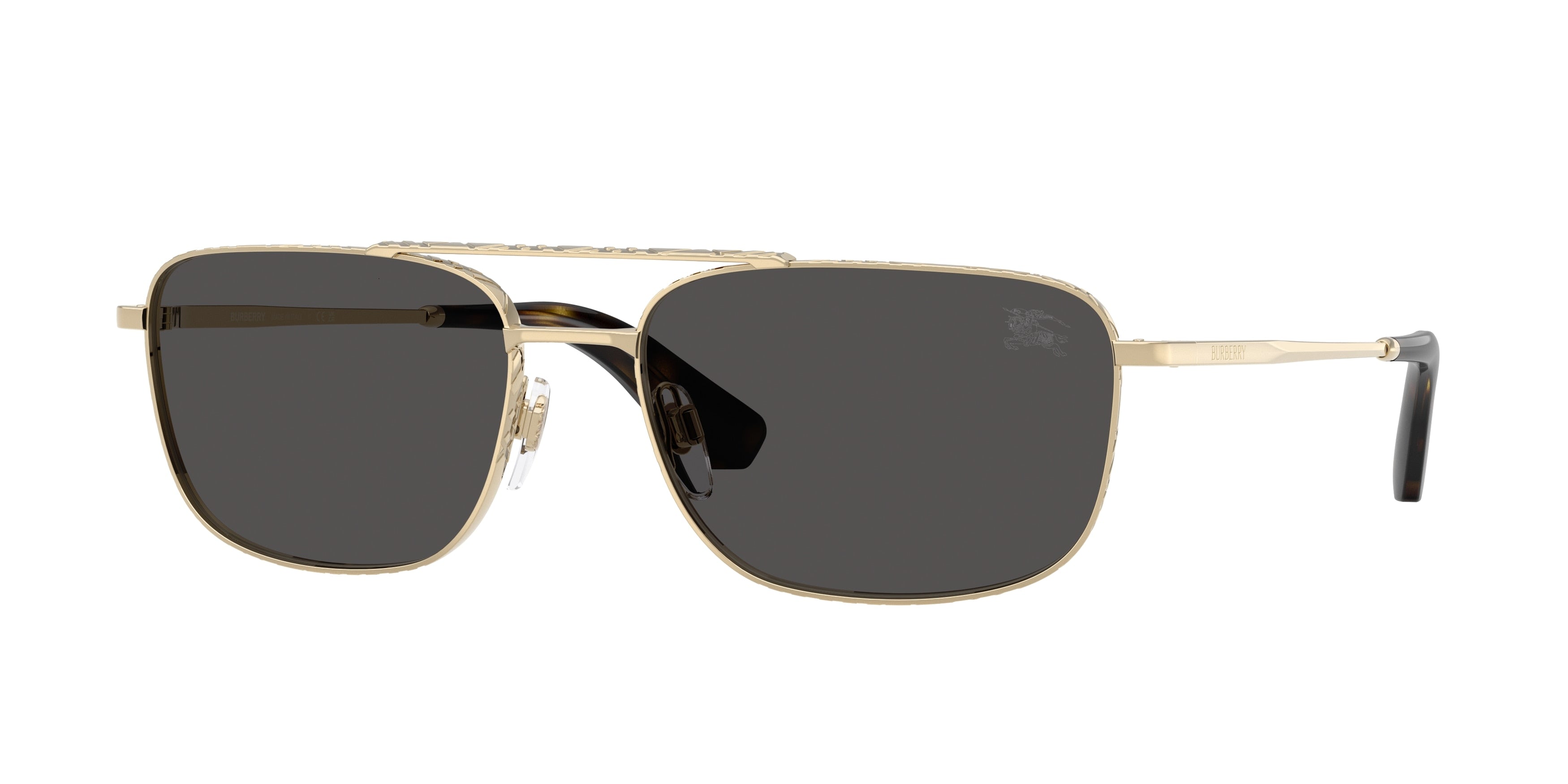 Burberry BE3170 Pilot Sunglasses 110987-Light Gold 59-145-17 - Color Map Gold