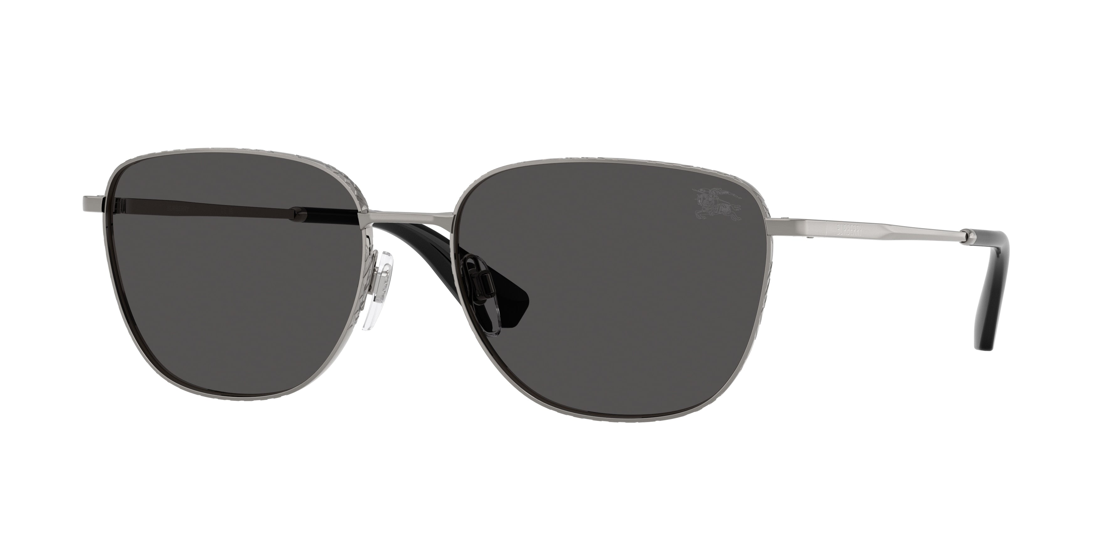 Burberry BE3171 Square Sunglasses 100387-Gunmetal 57-145-17 - Color Map Grey