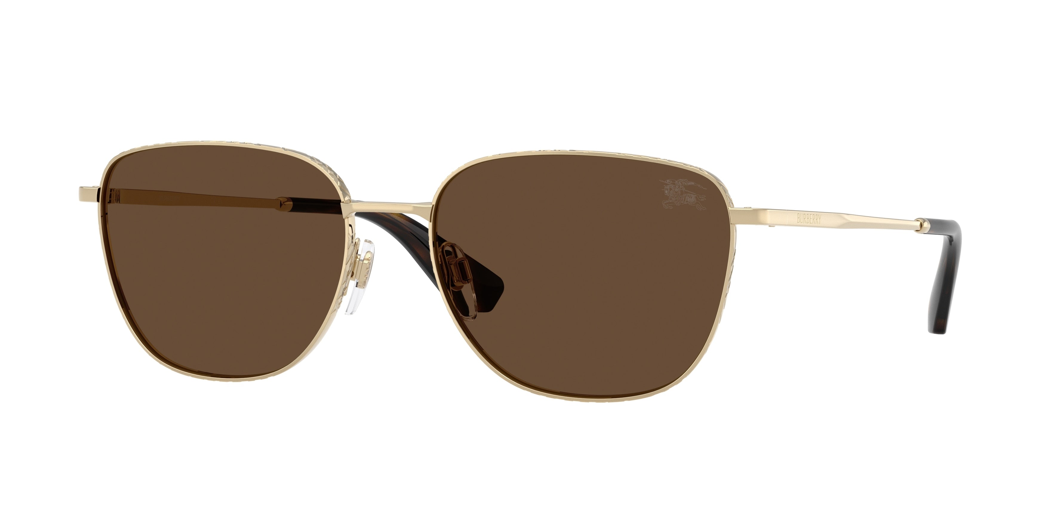 Burberry BE3171 Square Sunglasses 110973-Light Gold 57-145-17 - Color Map Gold