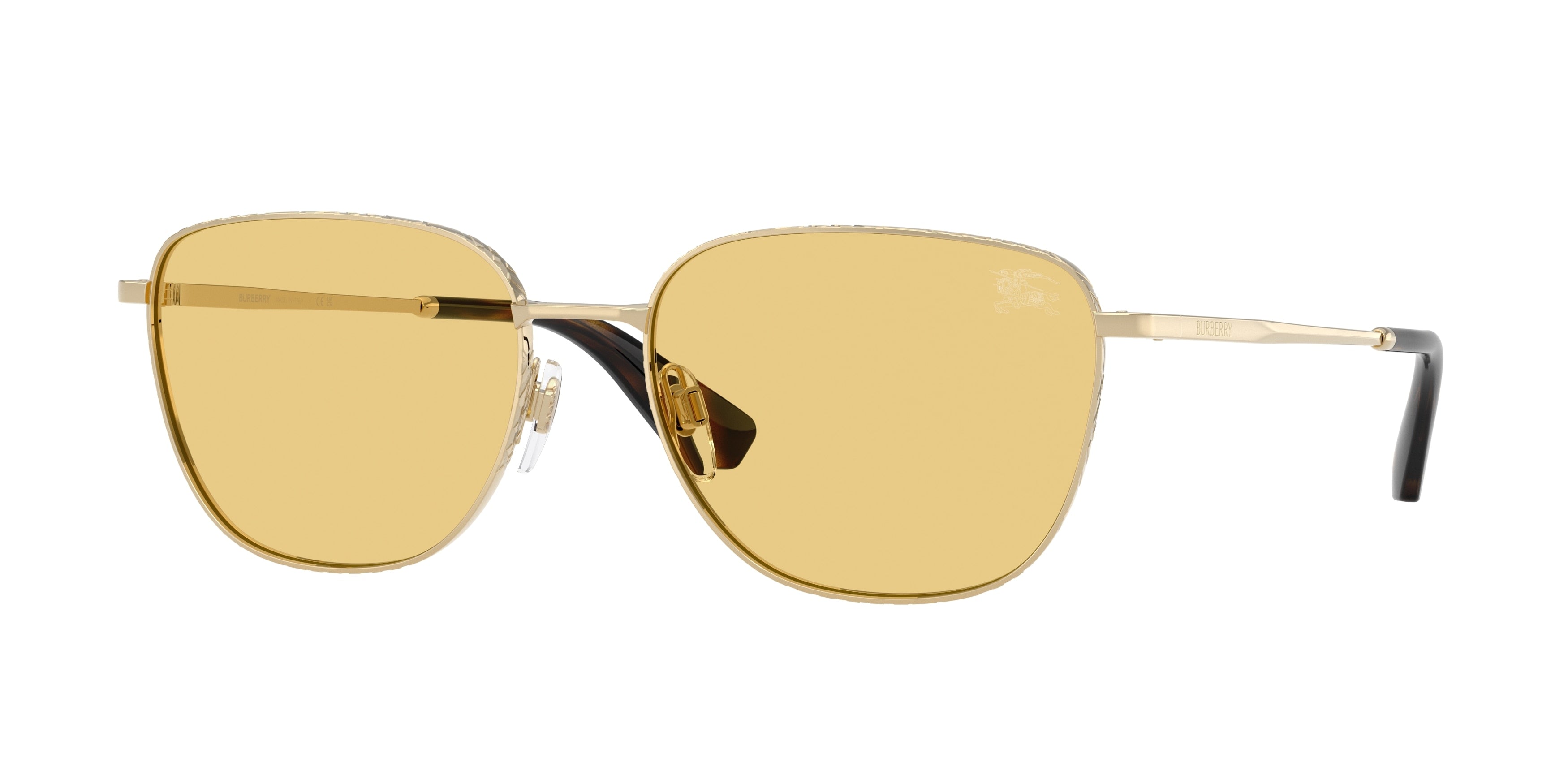 Burberry BE3171 Square Sunglasses 110985-Light Gold 57-145-17 - Color Map Gold