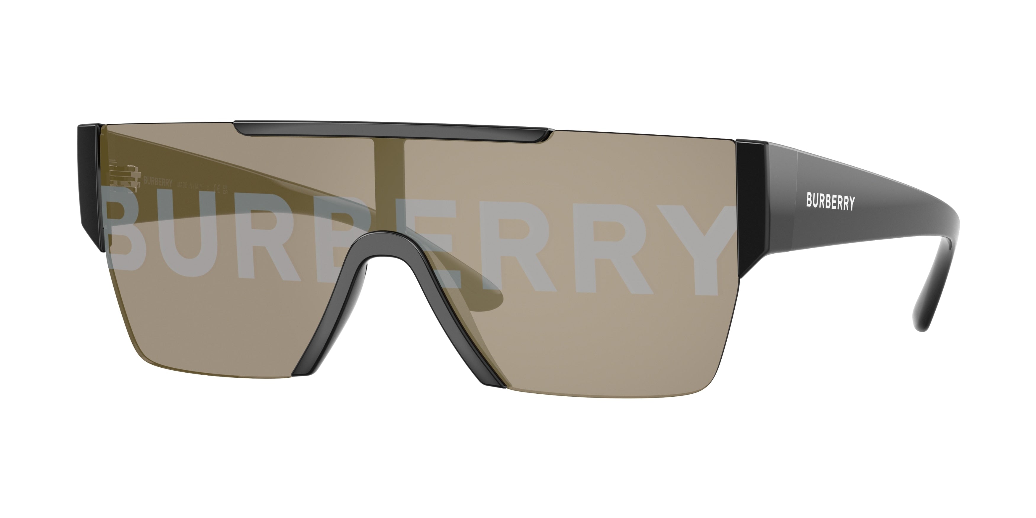 Burberry BE4291 Rectangle Sunglasses 3001/G-Black 38-140-138 - Color Map Black