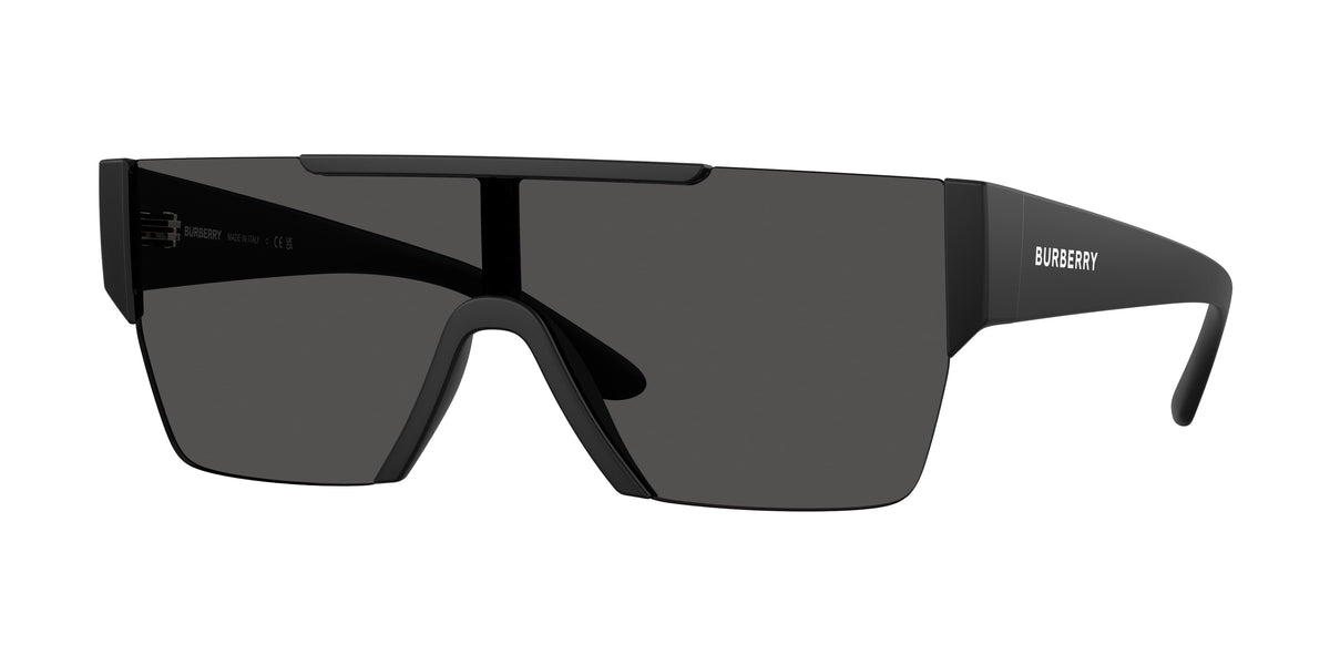 Burberry BE4291 Rectangle Sunglasses 346487-Matte Black 38-140-138 - Color Map Black