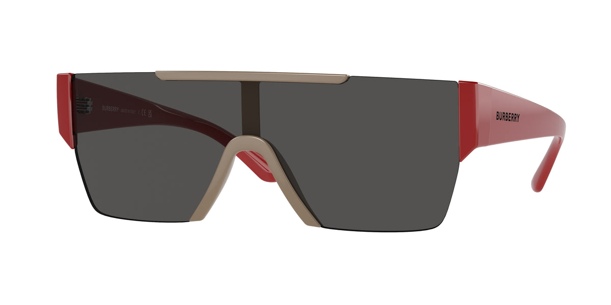 Burberry BE4291 Rectangle Sunglasses 404787-Beige 38-140-138 - Color Map Beige