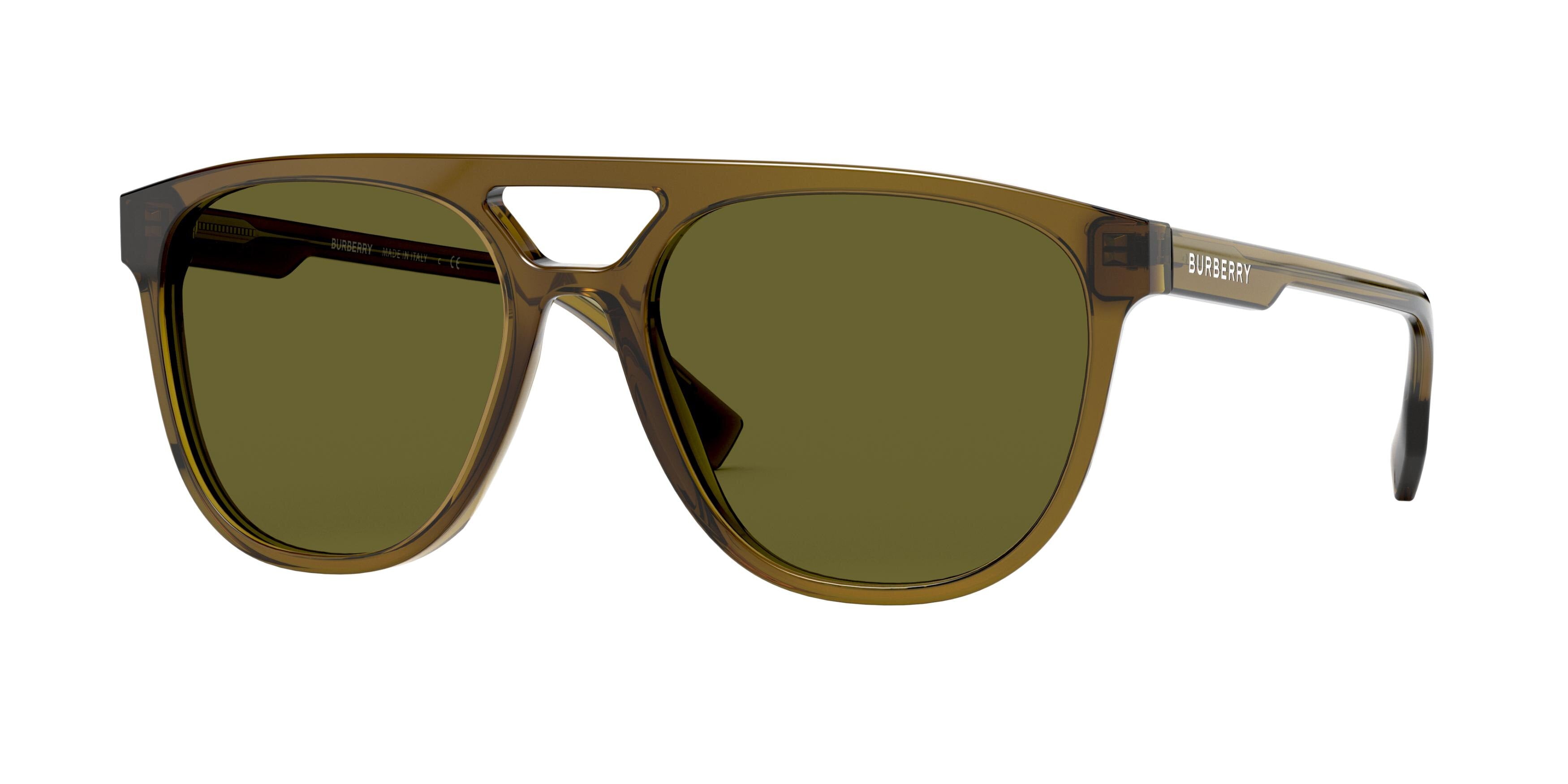 Burberry FOXCOTE BE4302 Square Sunglasses 335673-Olive Green 56-145-18 - Color Map Green