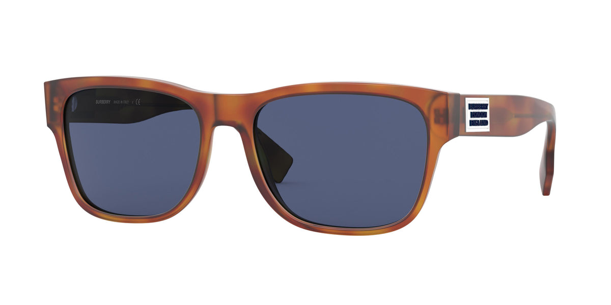 Burberry CARTER BE4309 Square Sunglasses 386180-Matte Light Havana 57-145-17 - Color Map Tortoise