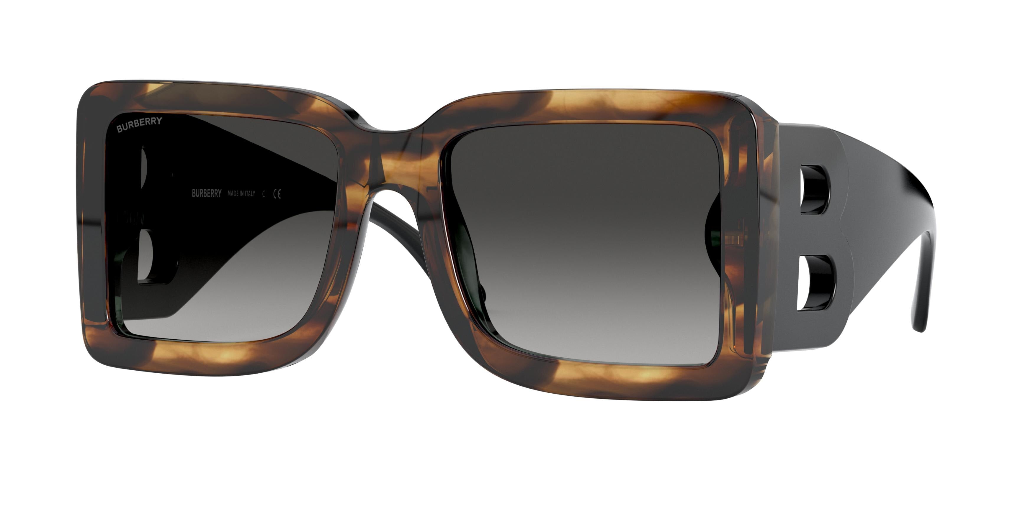 Burberry FRITH BE4312 Square Sunglasses 38688G-Brown 55-140-20 - Color Map Brown