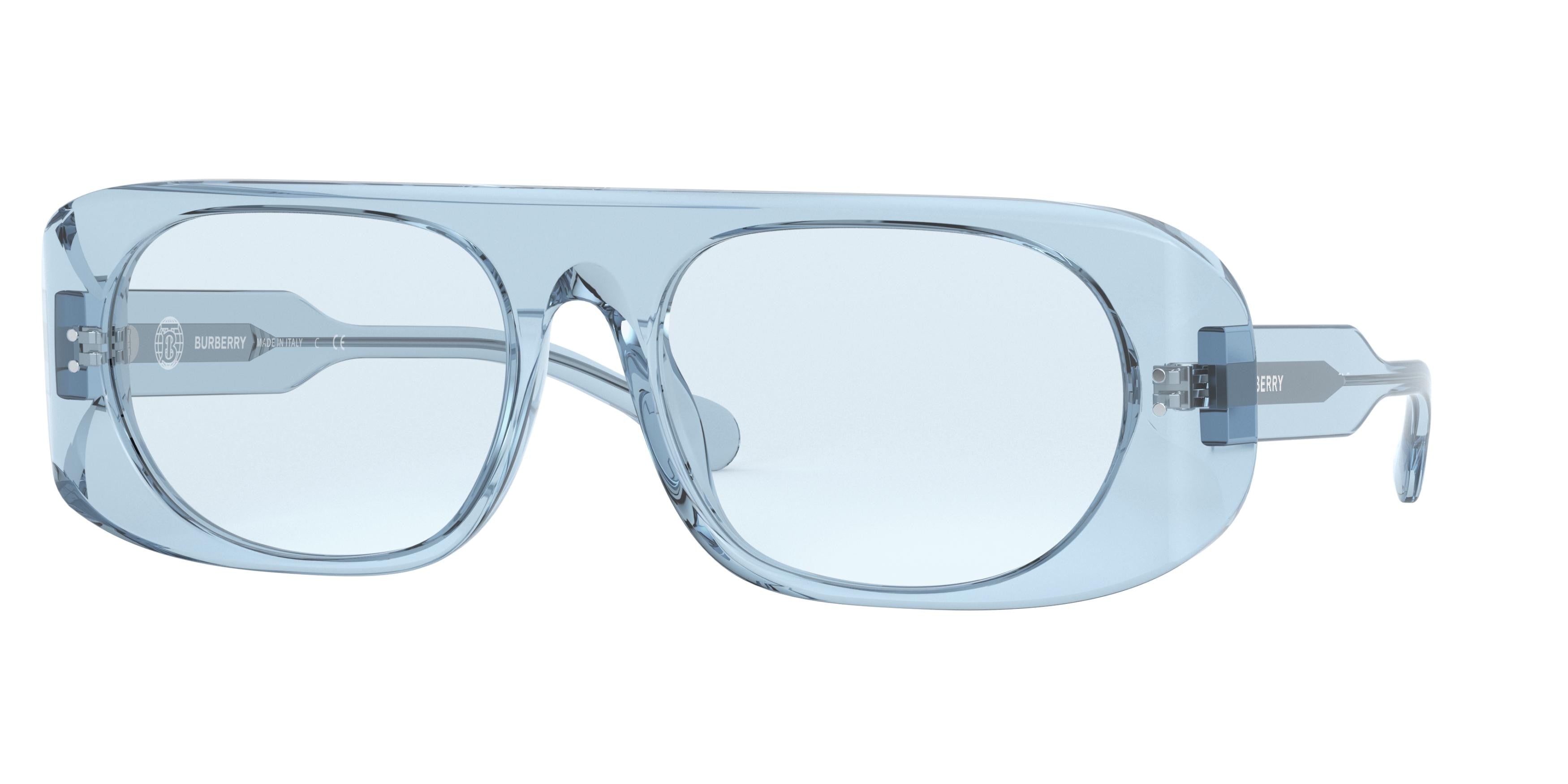 Burberry BE4322 Square Sunglasses 388372-Transparent Azure 61-145-19 - Color Map Blue