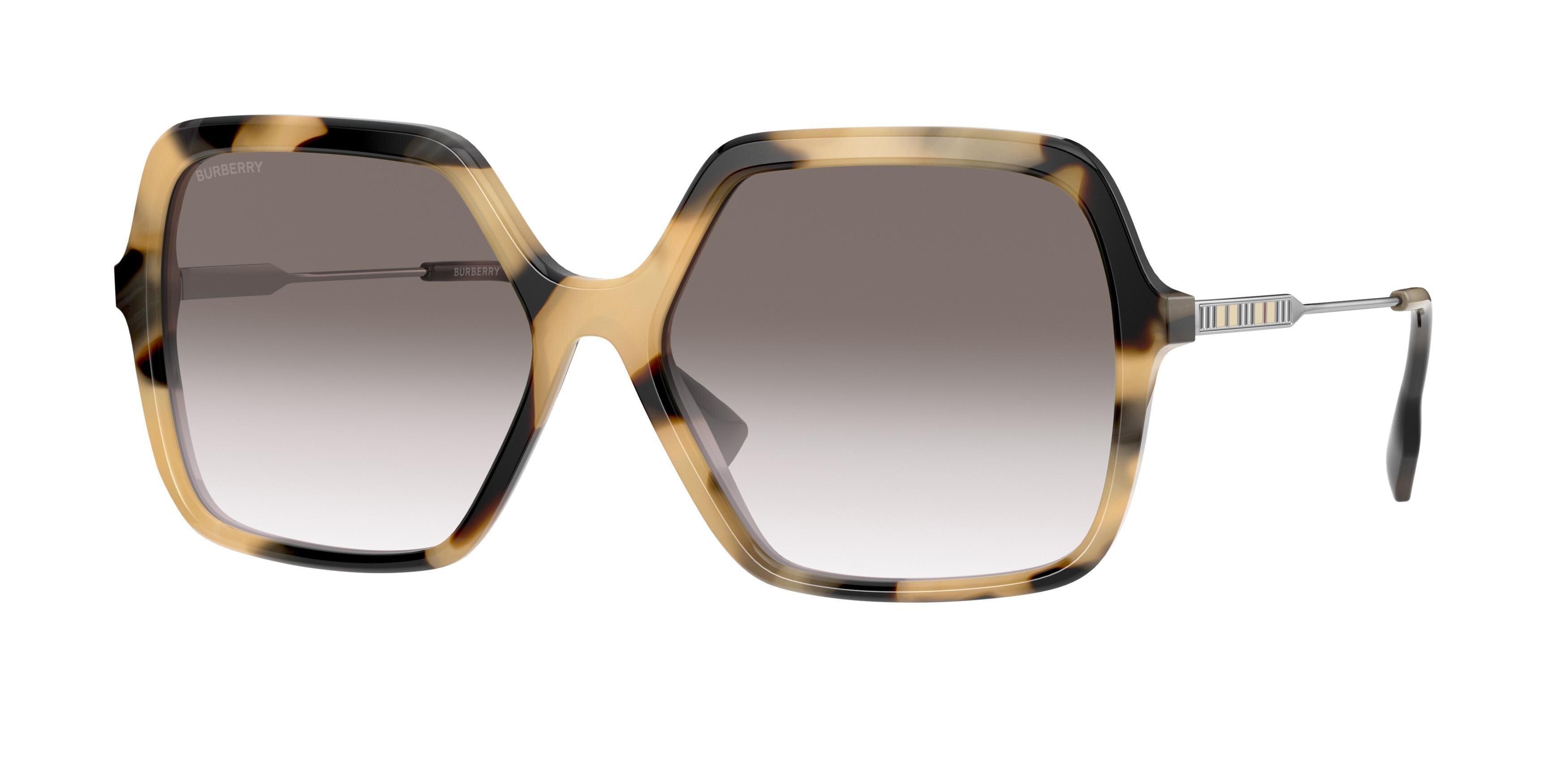 Burberry ISABELLA BE4324 Square Sunglasses 35018E-Spotted Brown 59-140-16 - Color Map Brown