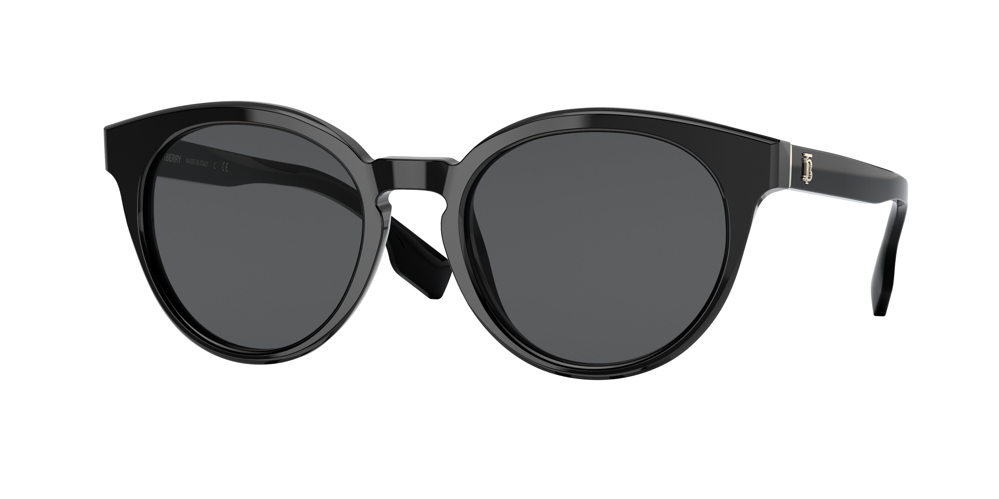 Burberry AMELIA BE4326F Phantos Sunglasses 300187-Black 55-145-20 - Color Map Black