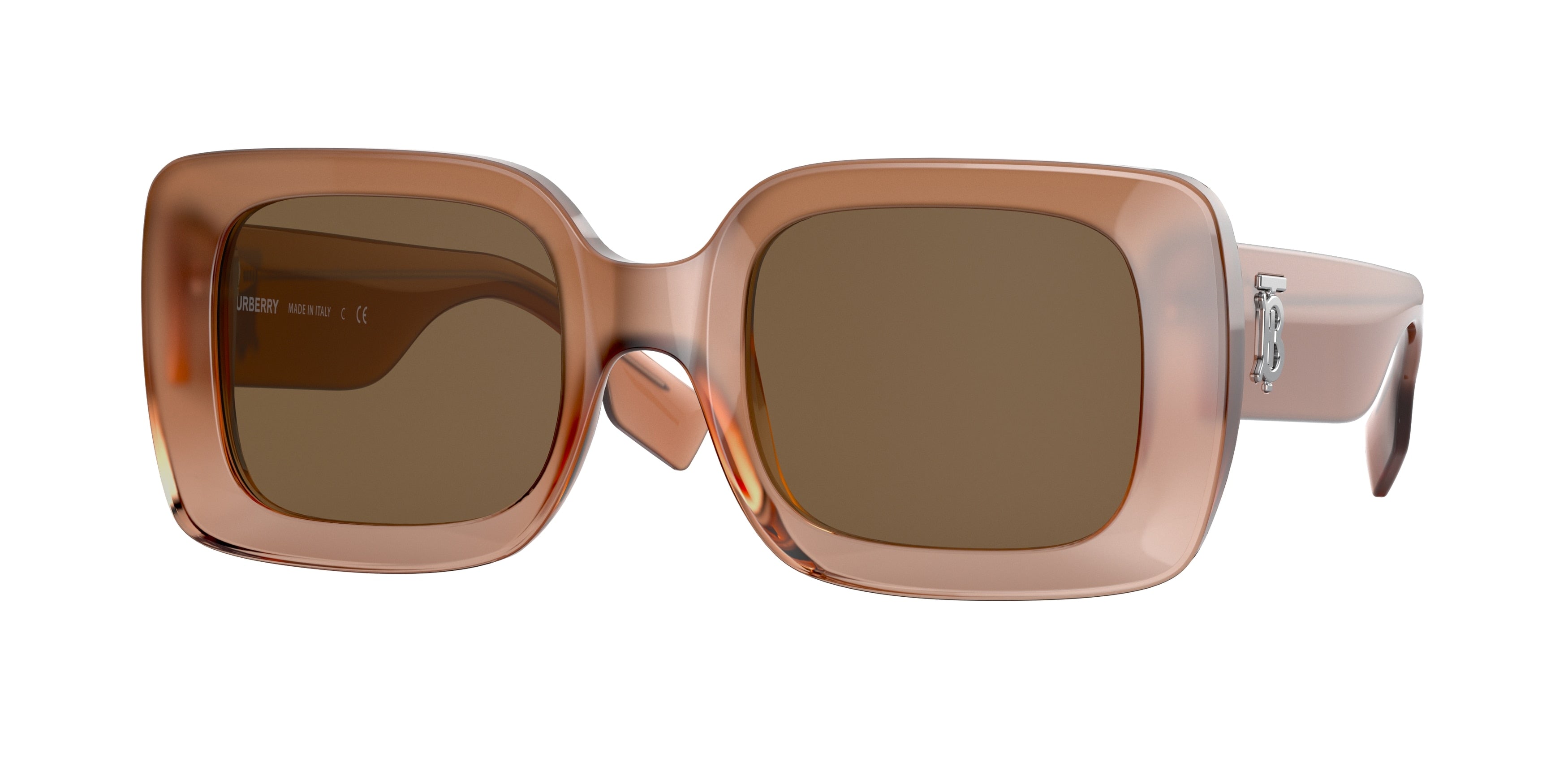 Burberry DELILAH BE4327F Square Sunglasses 317373-Brown 53-140-23 - Color Map Brown