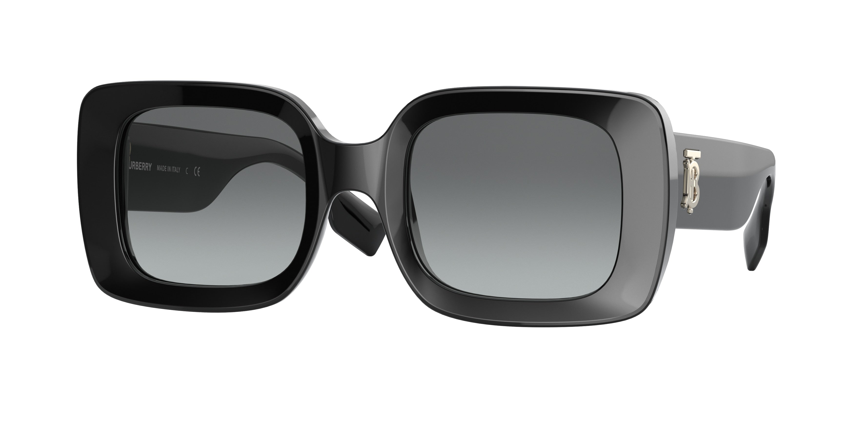 Burberry DELILAH BE4327 Square Sunglasses  300111-Black 51-140-23 - Color Map Black