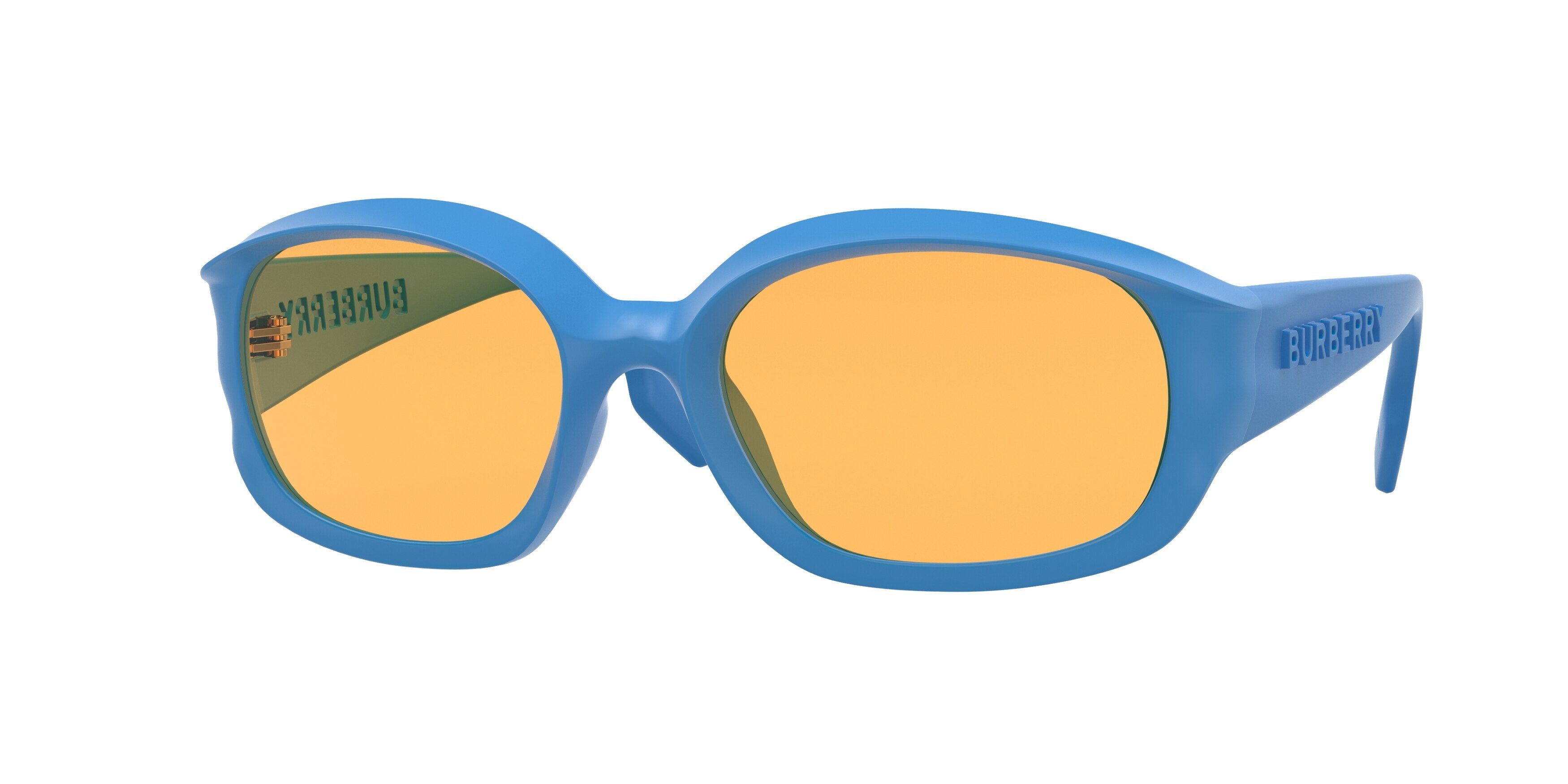 Burberry MILTON BE4338 Oval Sunglasses 3936/7-Blue 55-135-19 - Color Map Blue