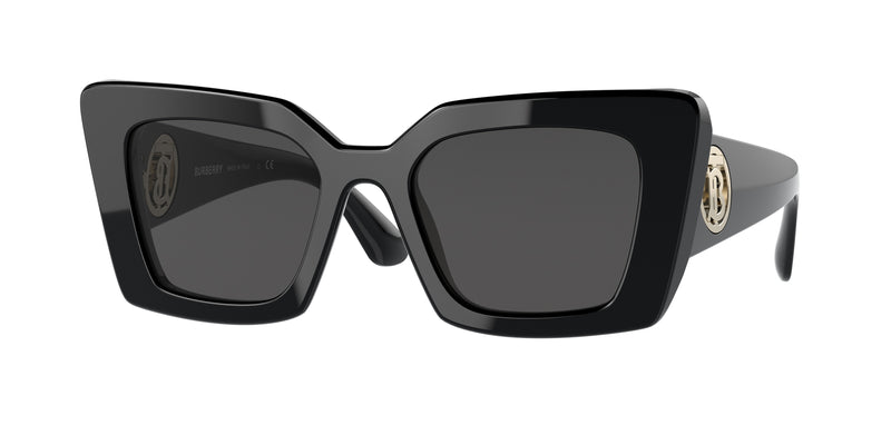 Burberry DAISY BE4344 Square Sunglasses 300187-Black 51-140-20 - Color Map Black