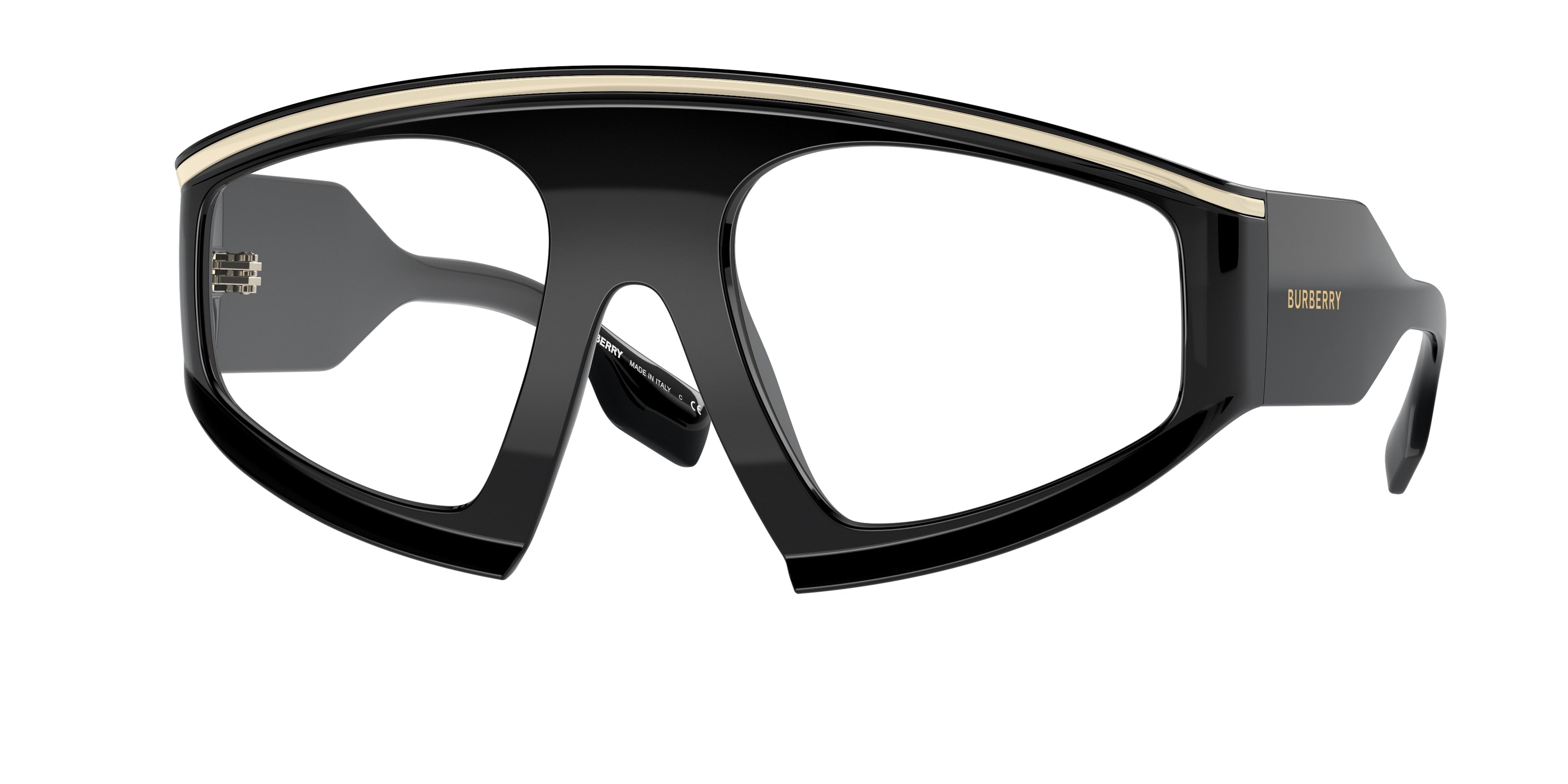 Burberry BROOKE BE4353 Irregular Sunglasses 30011W-Black 56-135-22 - Color Map Black