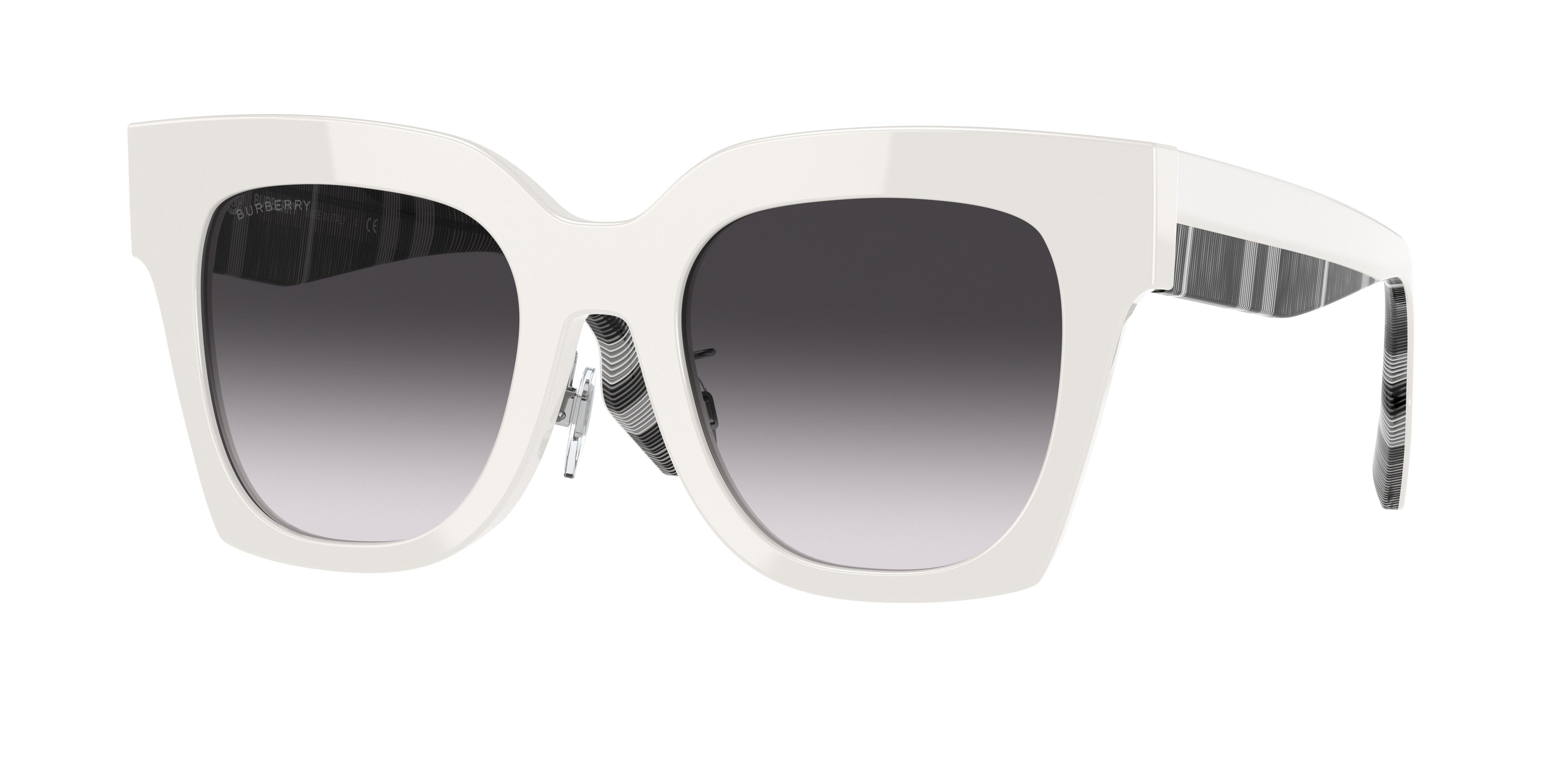 Burberry KITTY BE4364F Square Sunglasses 39958G-White 51-145-21 - Color Map White