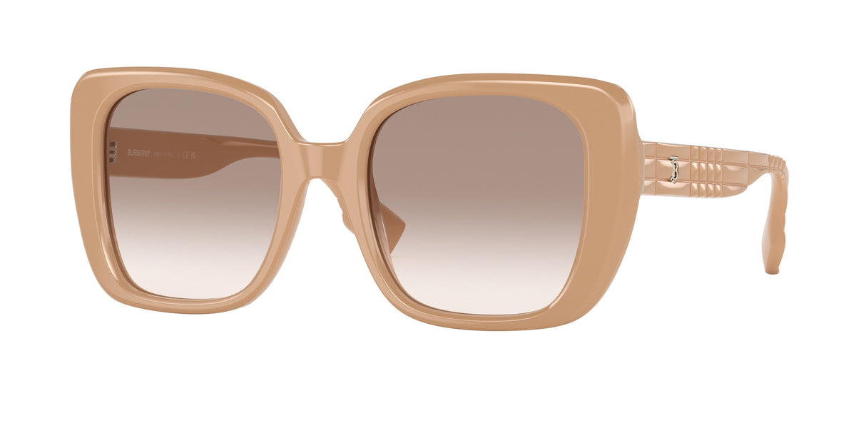 Burberry HELENA BE4371 Square Sunglasses 399013-Beige 52-140-20 - Color Map Beige