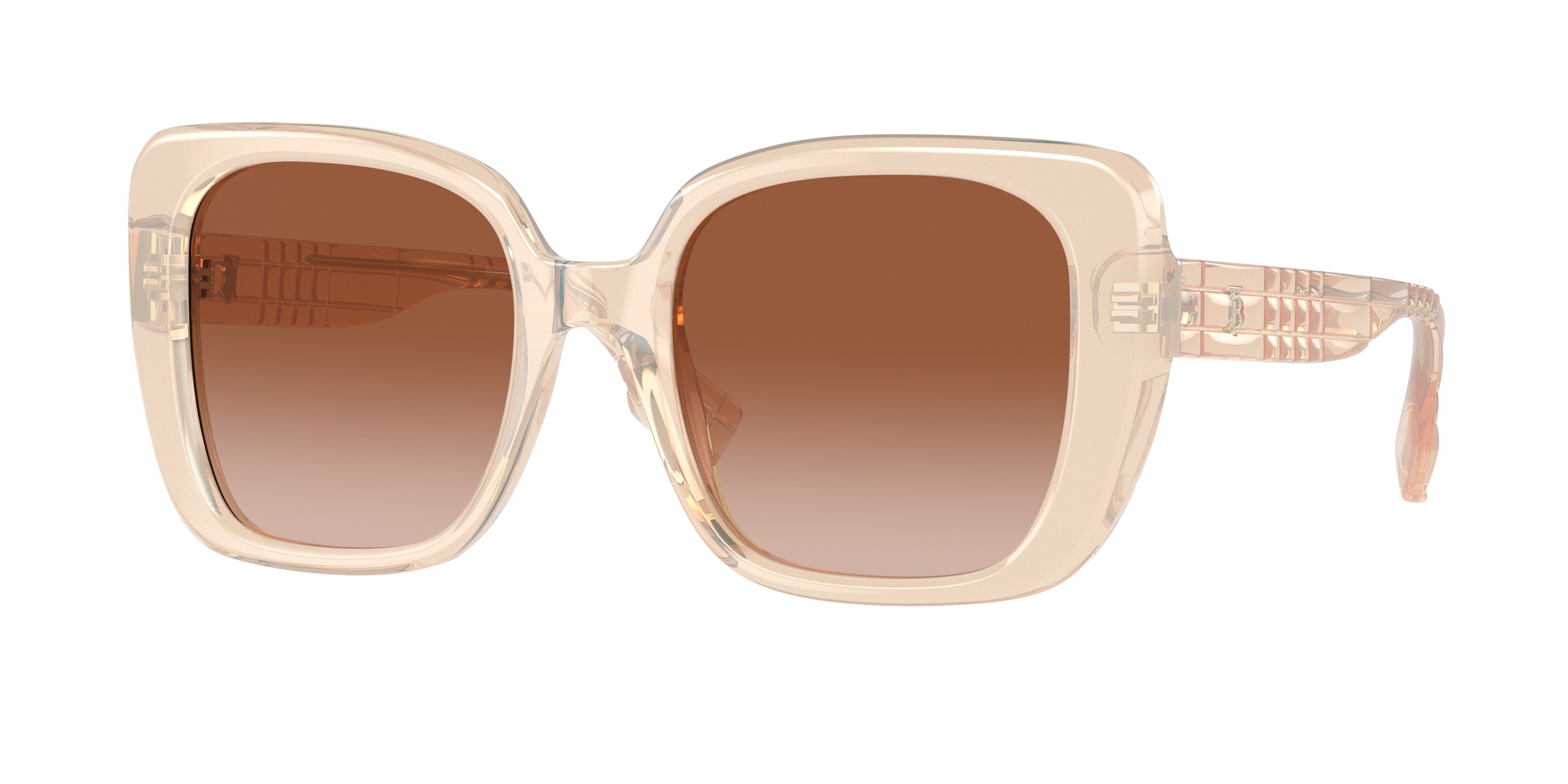 Burberry HELENA BE4371 Square Sunglasses 406013-Pink 52-140-20 - Color Map Pink