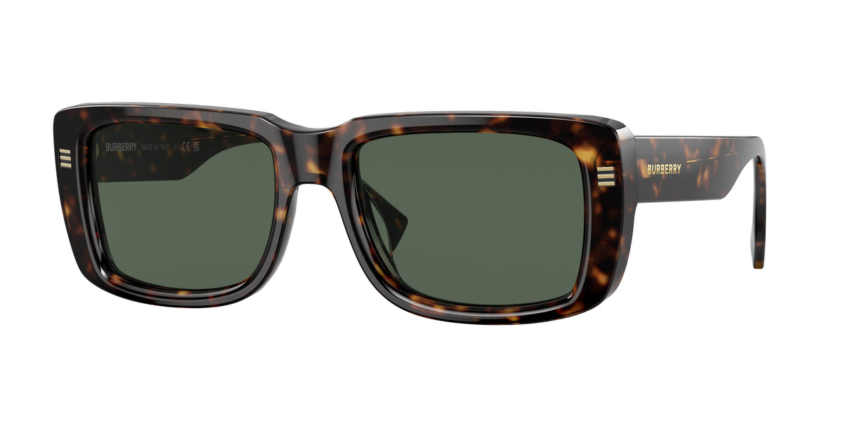 Burberry JARVIS BE4376U Rectangle Sunglasses 300271-Dark Havana 55-150-19 - Color Map Brown