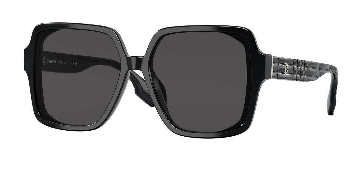Burberry BE4379D Square Sunglasses 300187-Black 58-140-16 - Color Map Black