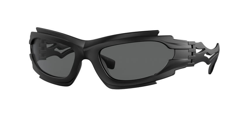 Burberry MARLOWE BE4384 Irregular Sunglasses 346487-Black 62-125-19 - Color Map Black