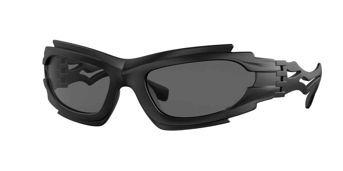 Burberry MARLOWE BE4384 Irregular Sunglasses 346487-Black 62-125-19 - Color Map Black