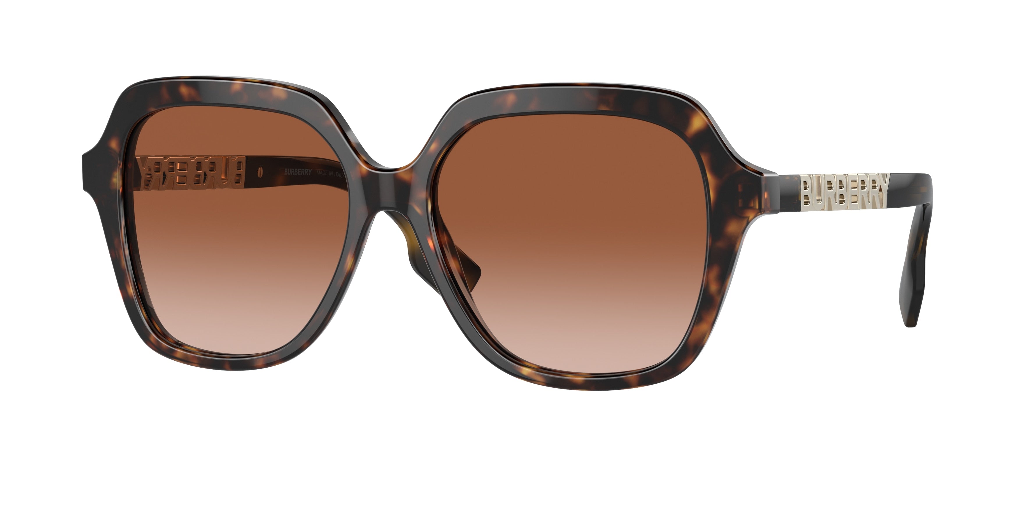 Burberry JONI BE4389 Square Sunglasses 300213-Dark Havana 55-140-16 - Color Map Brown