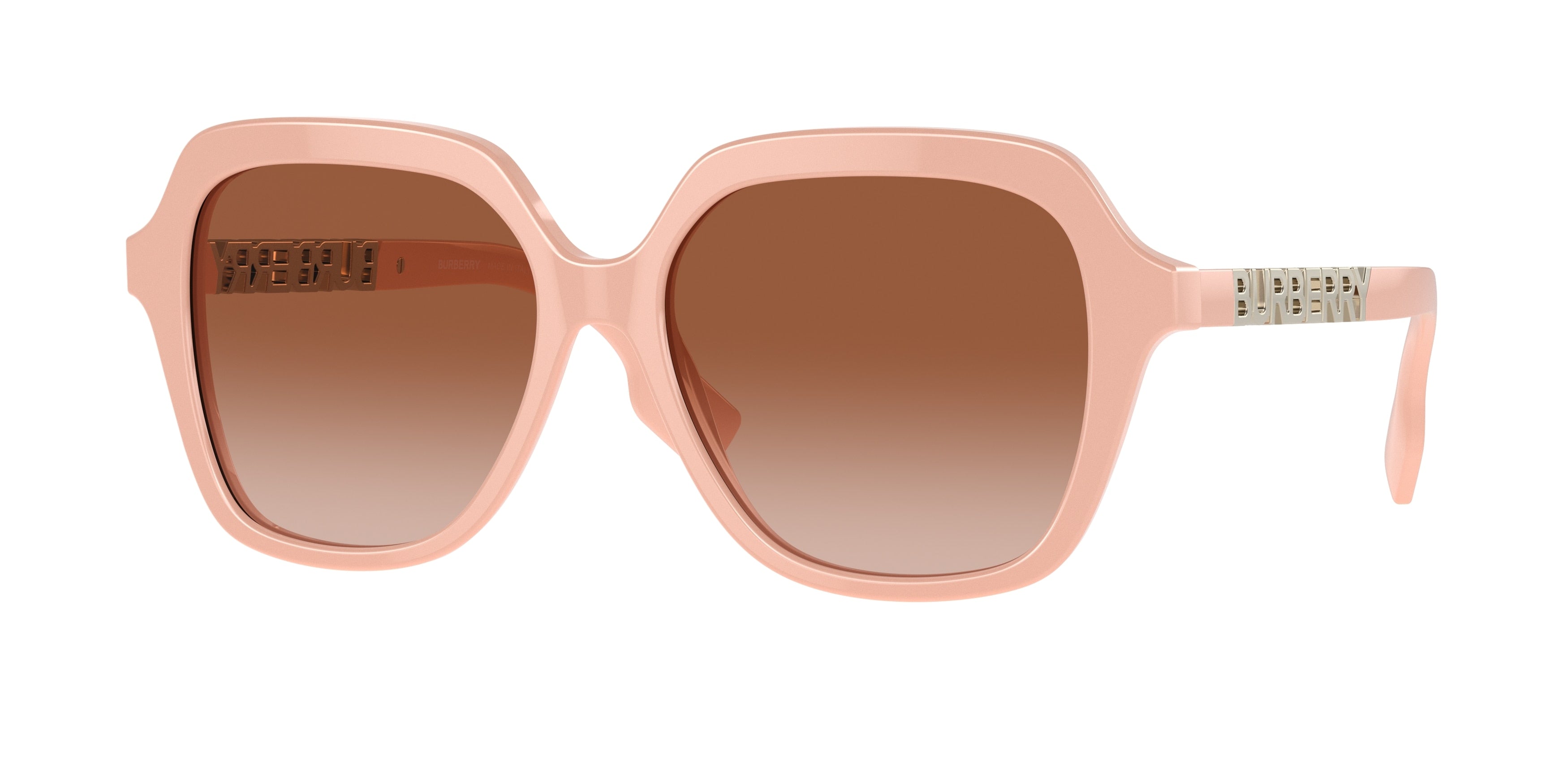 Burberry JONI BE4389 Square Sunglasses 406113-Pink 55-140-16 - Color Map Pink