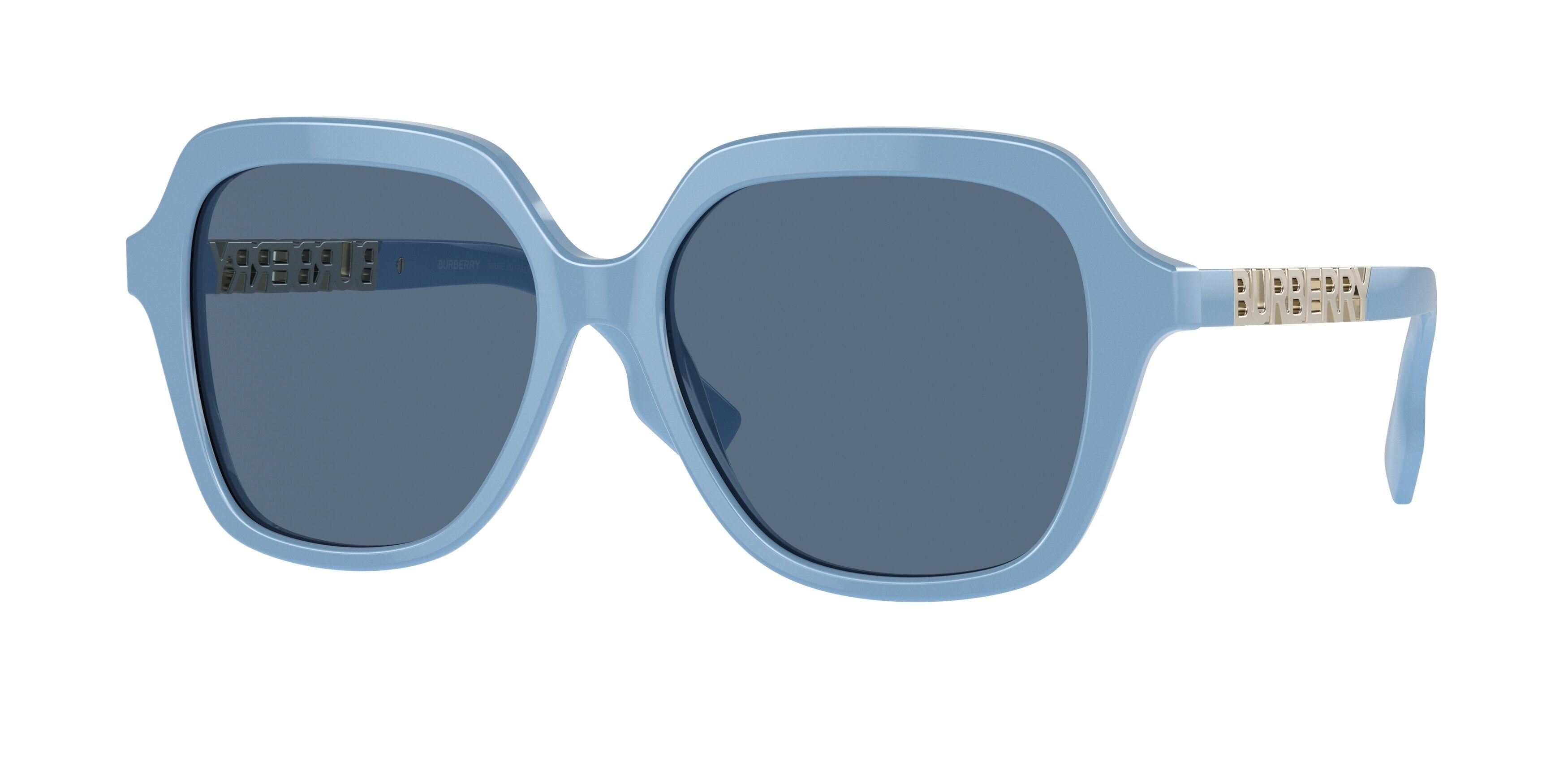 Burberry JONI BE4389 Square Sunglasses 406280-Azure 55-140-16 - Color Map Blue