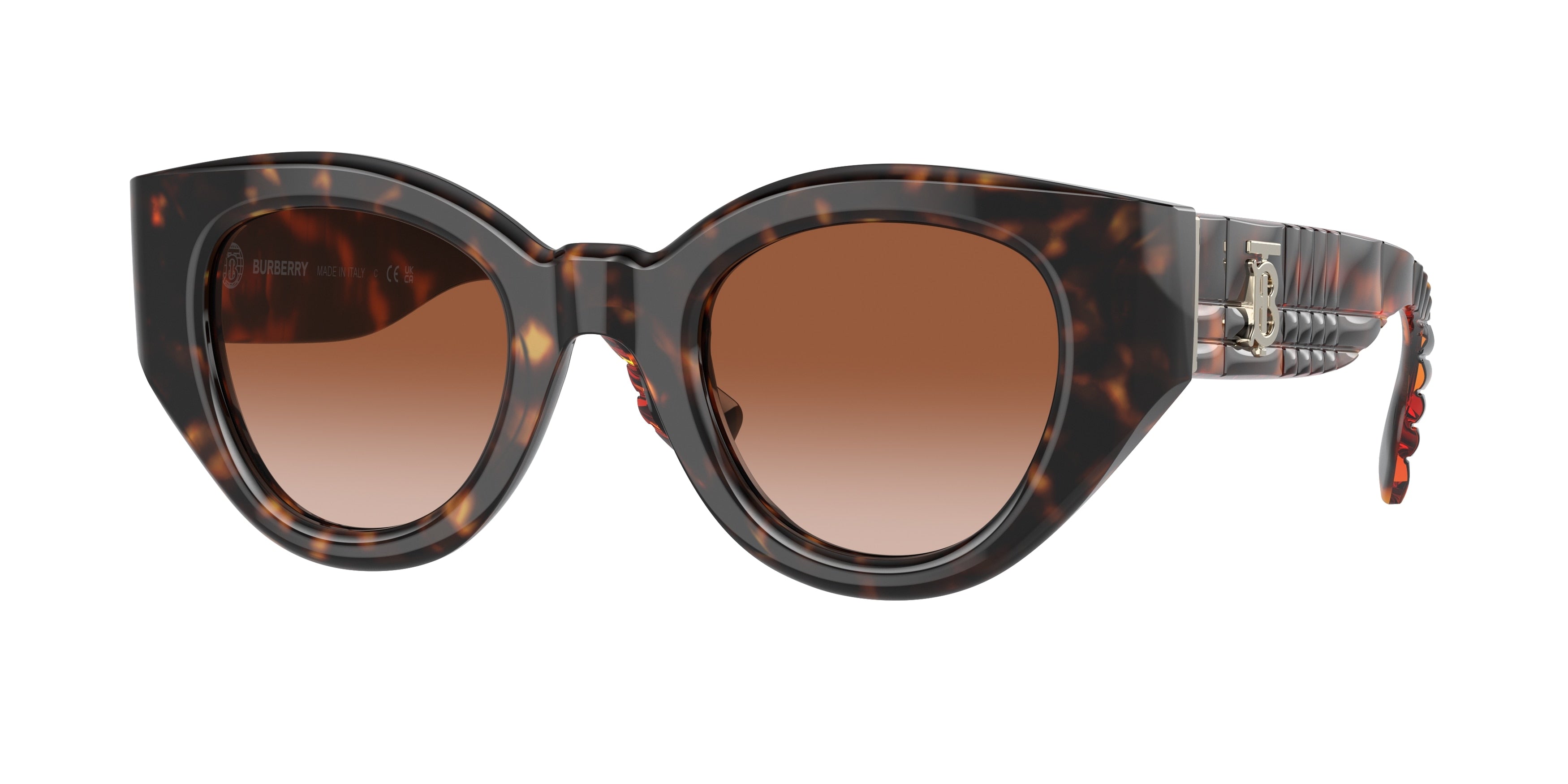 Burberry MEADOW BE4390 Phantos Sunglasses 300213-Dark Havana 47-140-25 - Color Map Brown