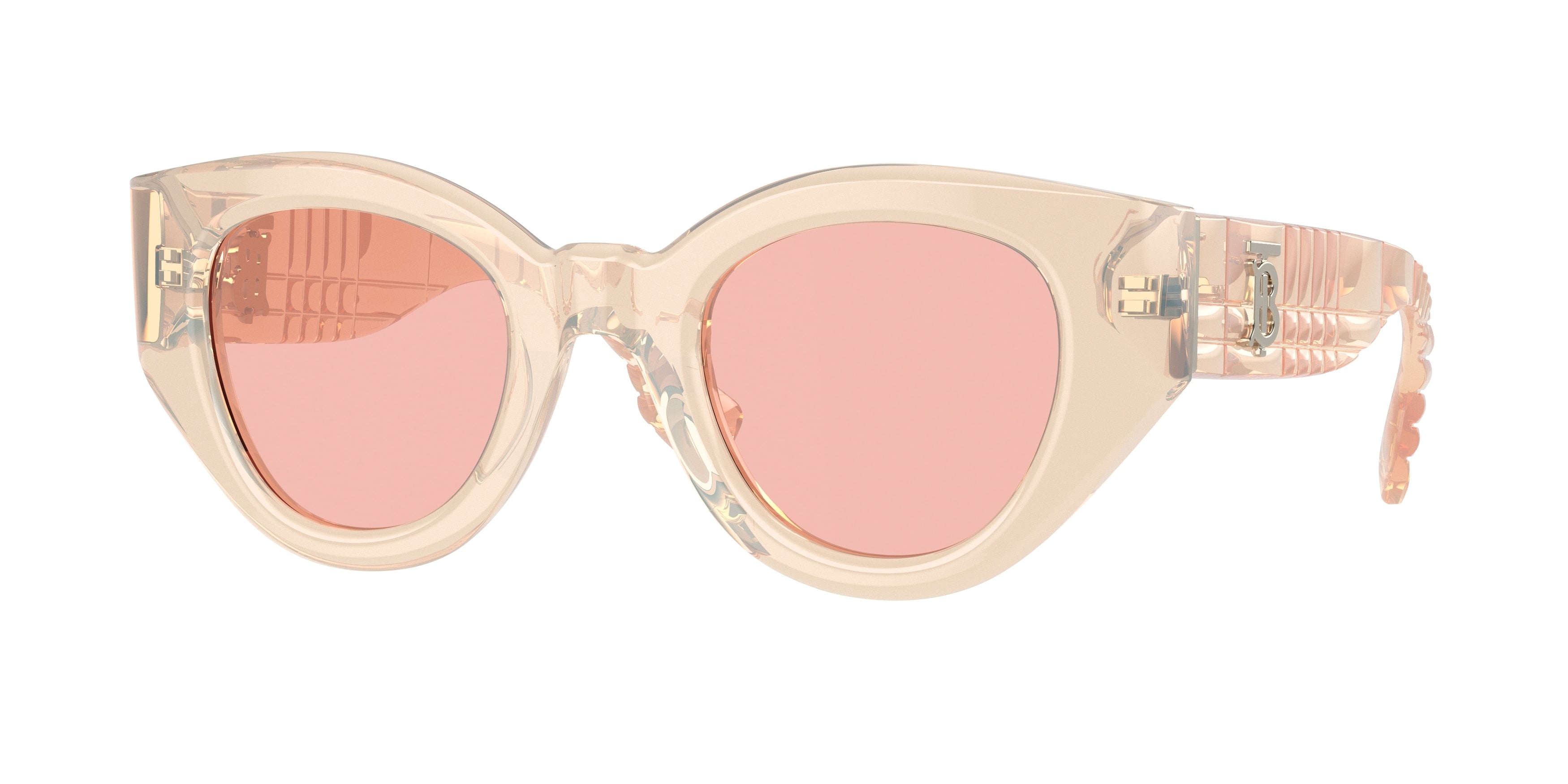Burberry MEADOW BE4390 Phantos Sunglasses 4060/5-Pink 47-140-25 - Color Map Pink
