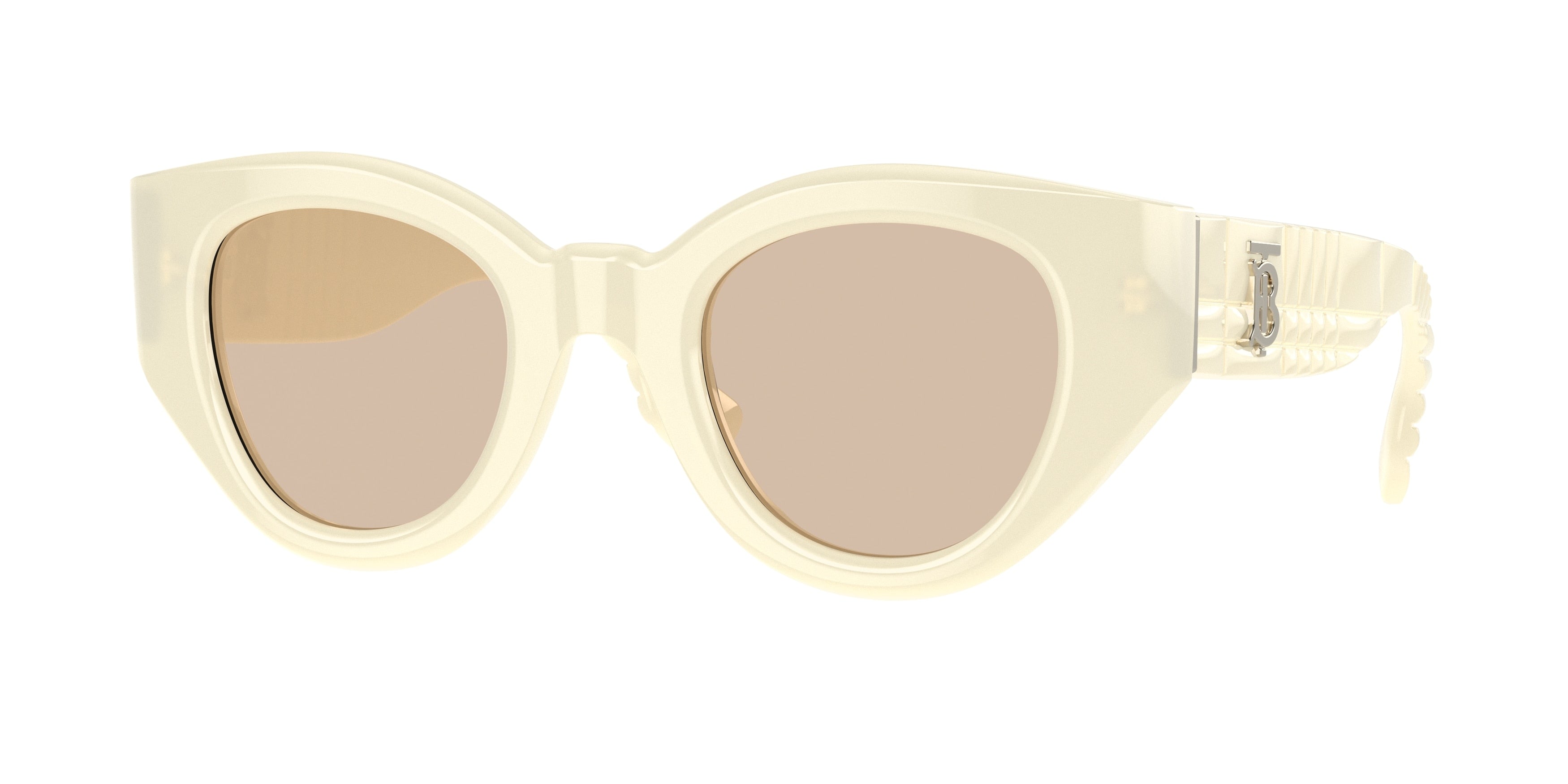 Burberry MEADOW BE4390 Phantos Sunglasses 406793-Ivory 47-140-25 - Color Map Beige