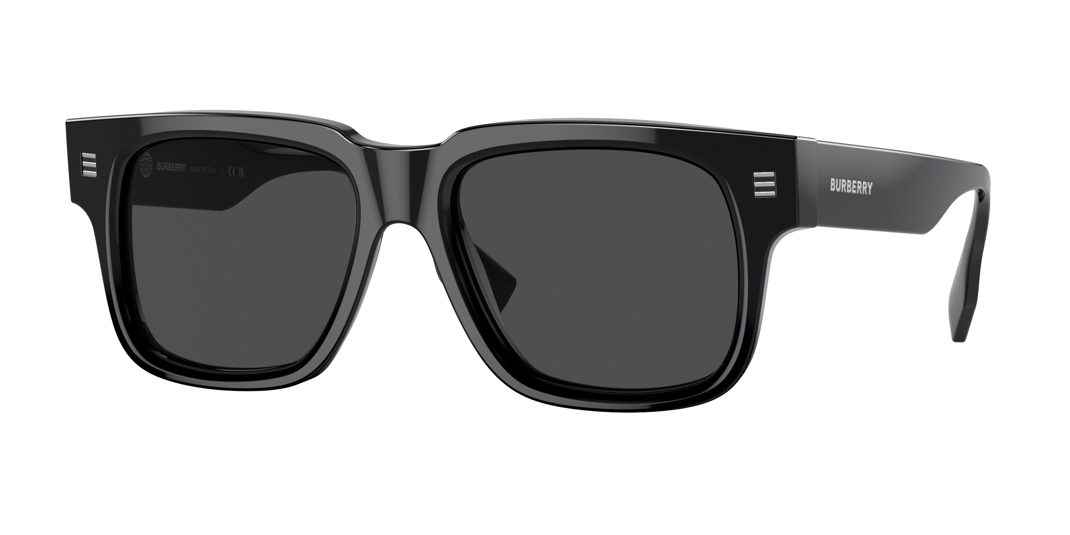 Burberry HAYDEN BE4394F Square Sunglasses 300187-Black 54-150-18 - Color Map Black