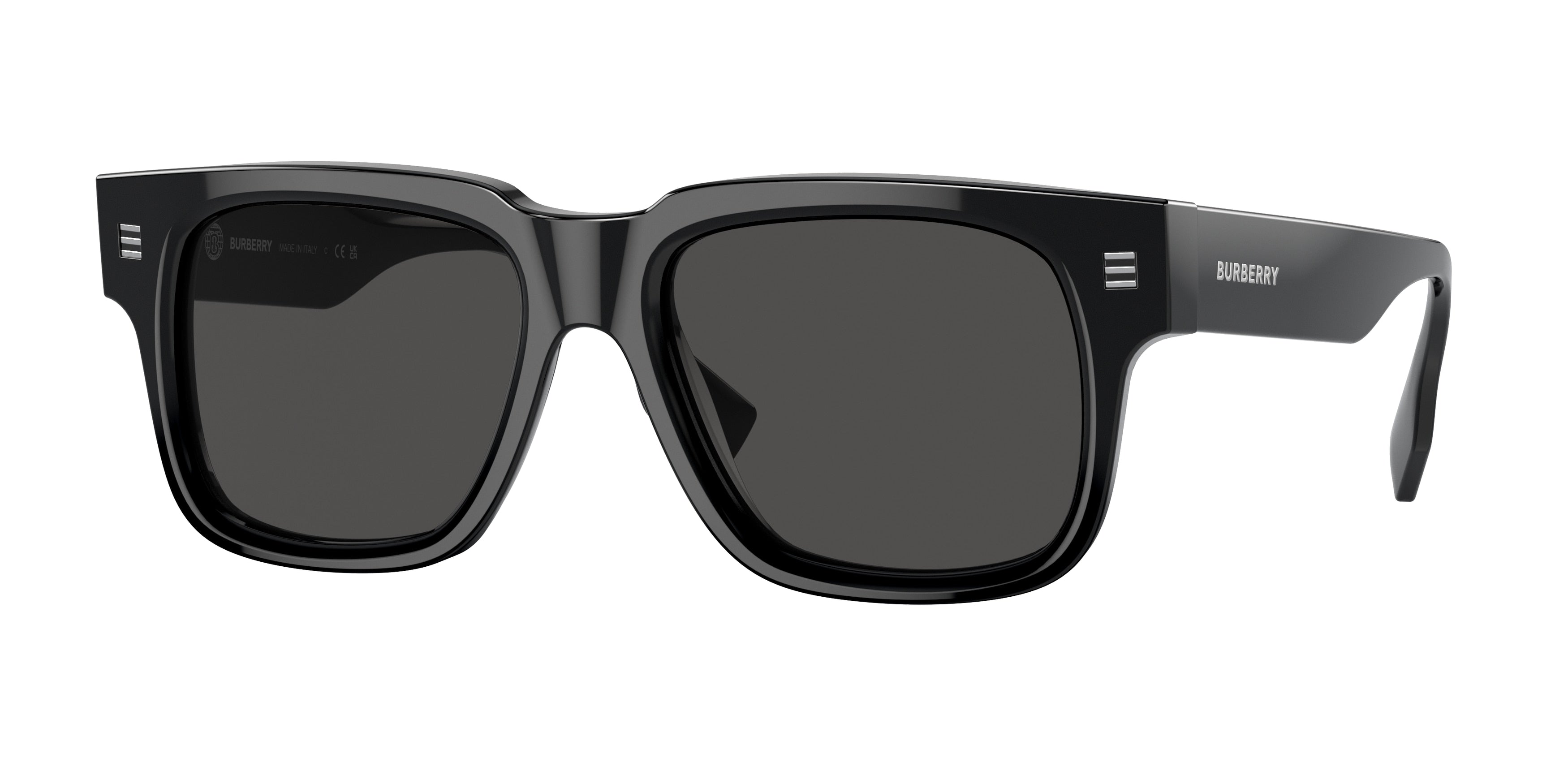 Burberry HAYDEN BE4394 Square Sunglasses 300187-Black 54-150-18 - Color Map Black