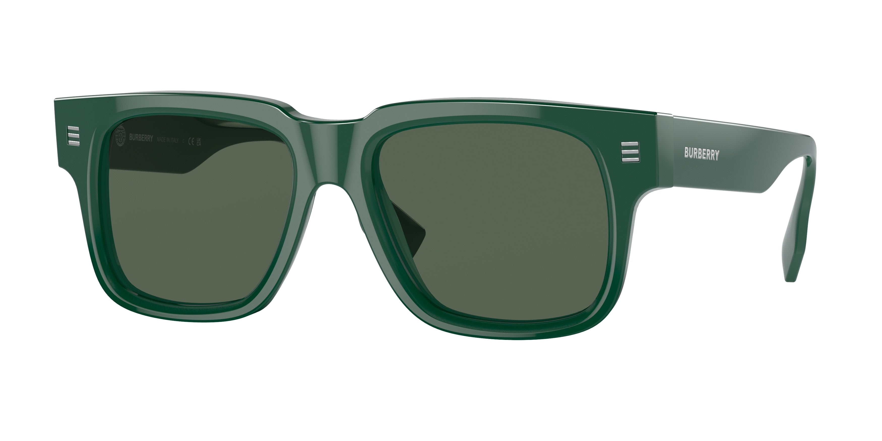 Burberry HAYDEN BE4394 Square Sunglasses 405971-Green 54-150-18 - Color Map Green