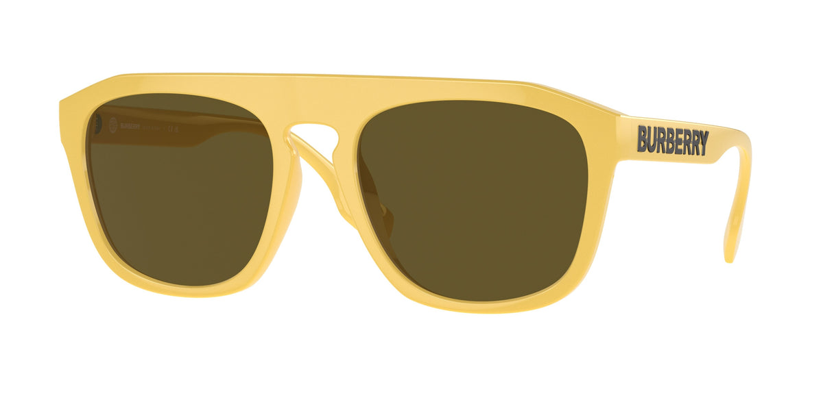 Burberry WREN BE4396U Square Sunglasses 407073-Yellow 57-145-20 - Color Map Yellow