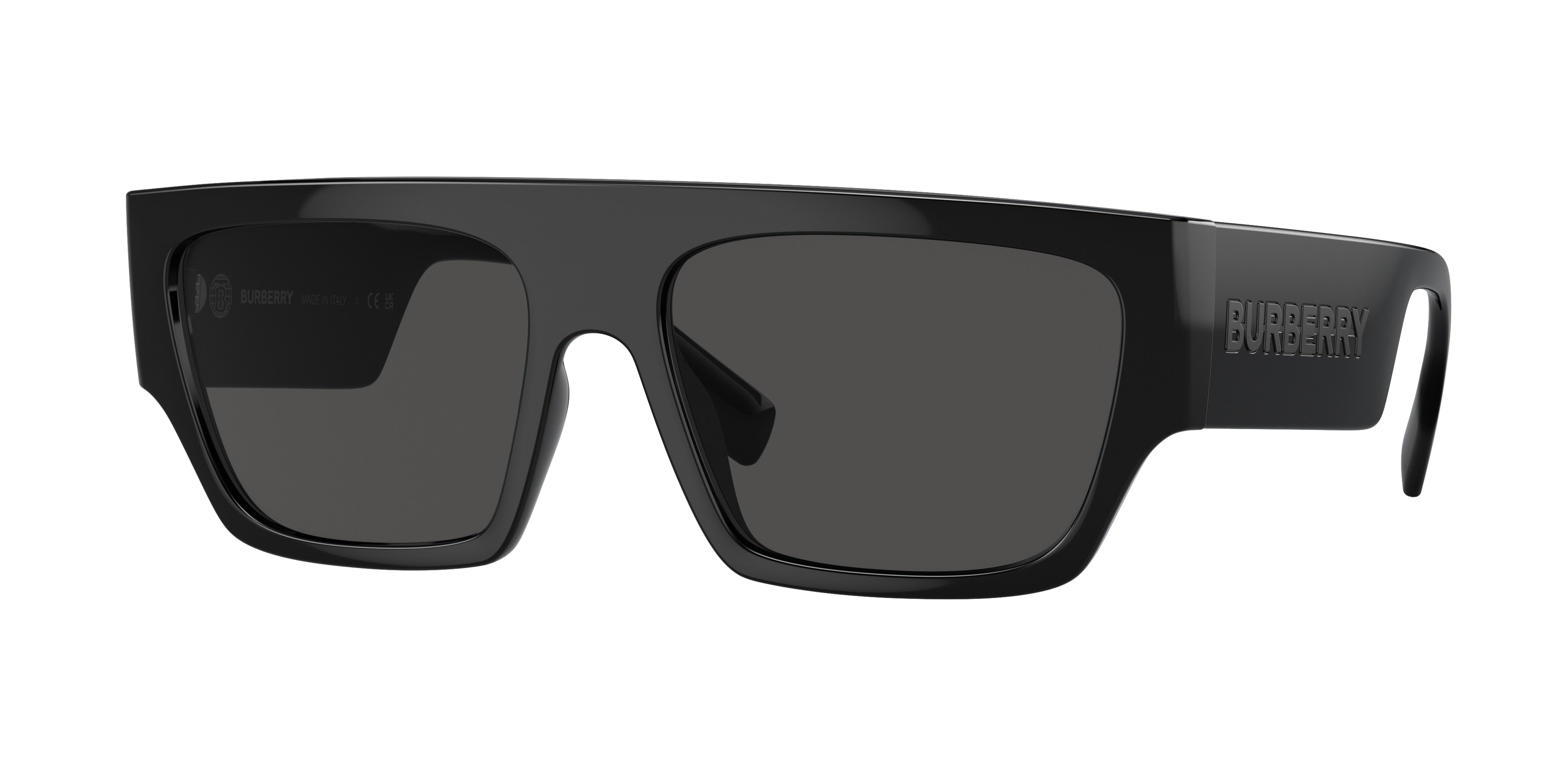 Burberry MICAH BE4397U Square Sunglasses 300187-Black 58-145-17 - Color Map Black