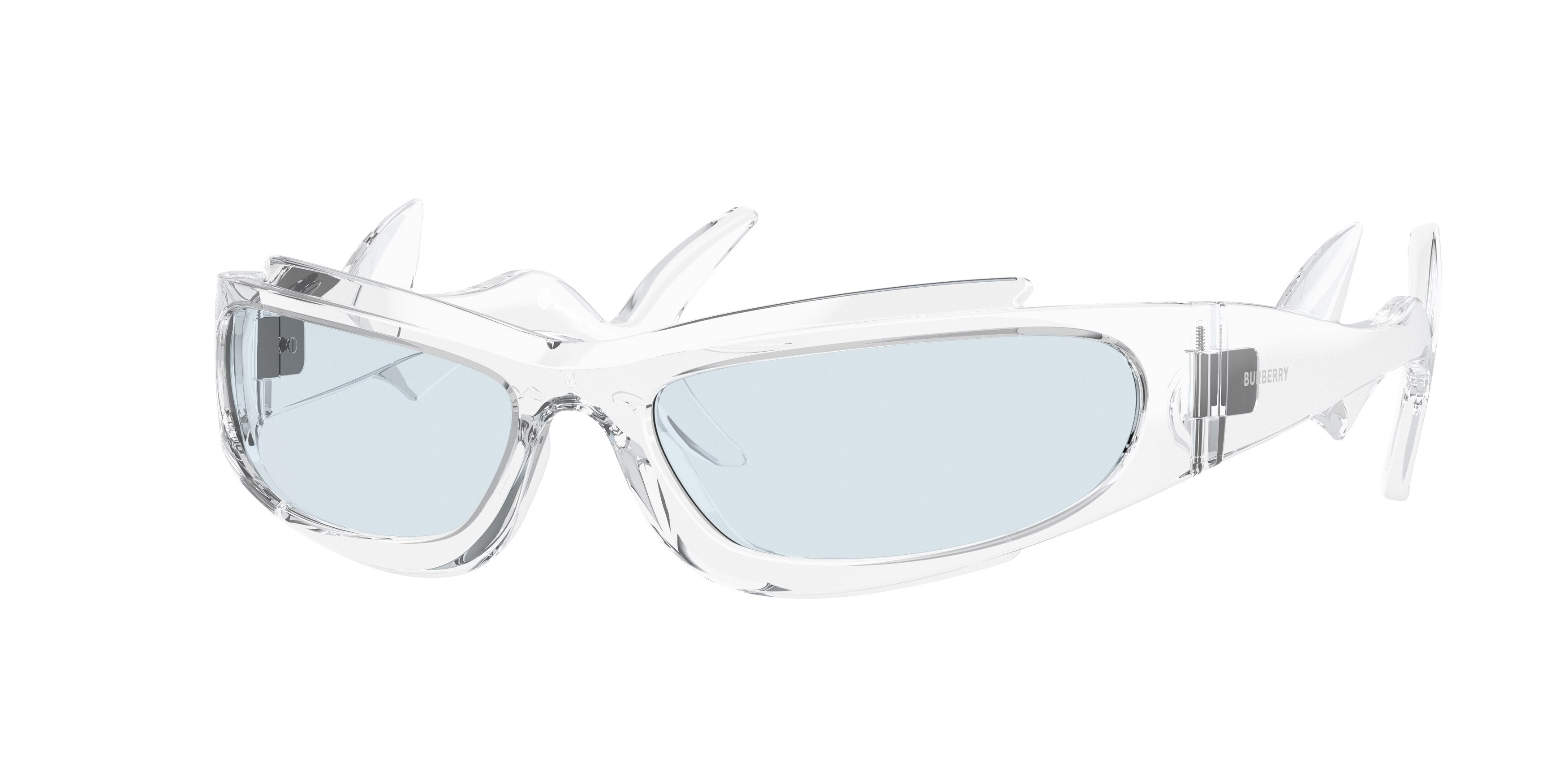 Burberry BE4399 Irregular Sunglasses 302472-Transparent 60-130-17 - Color Map Transparent